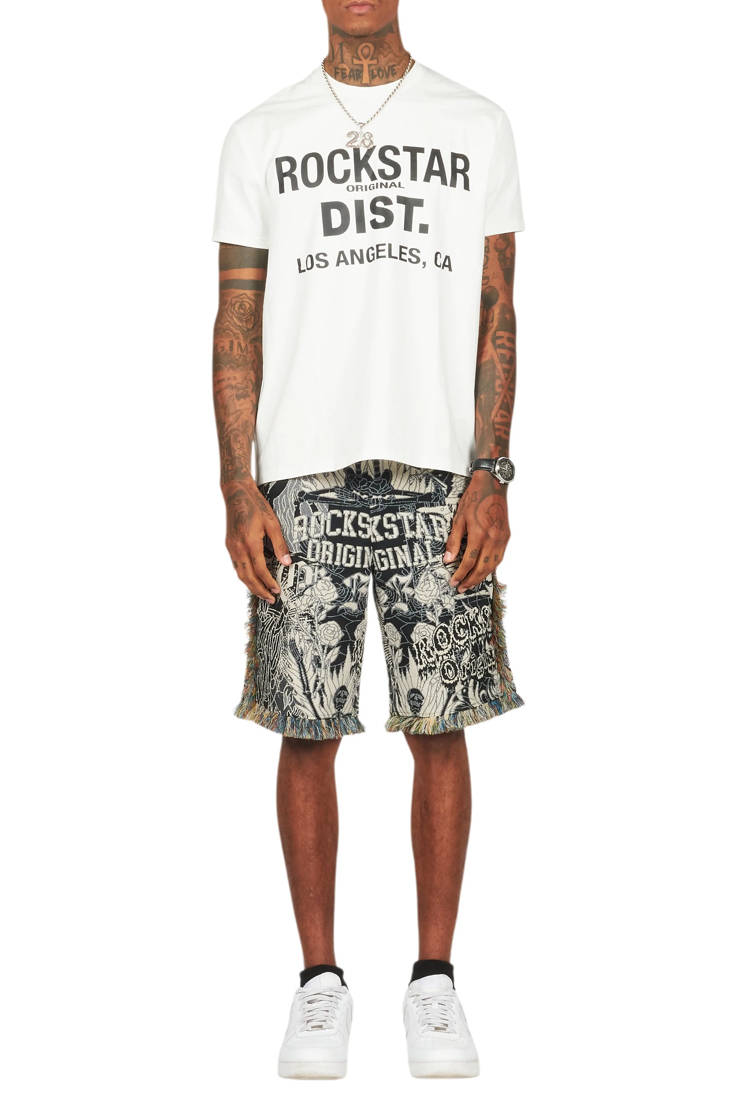 Tappy White/Black T-Shirt Short Set