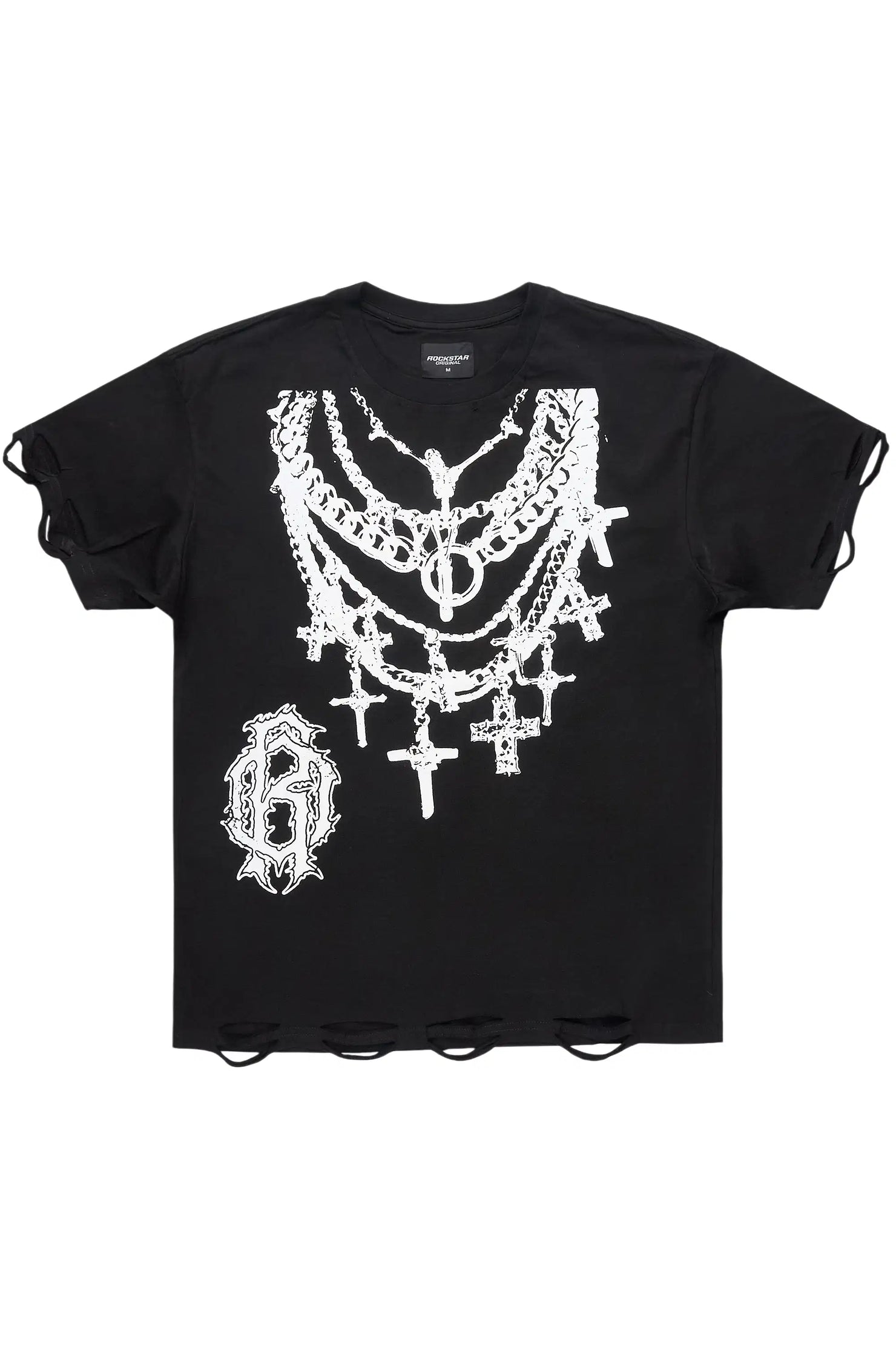 Nyro Black Oversized Graphic T-Shirt