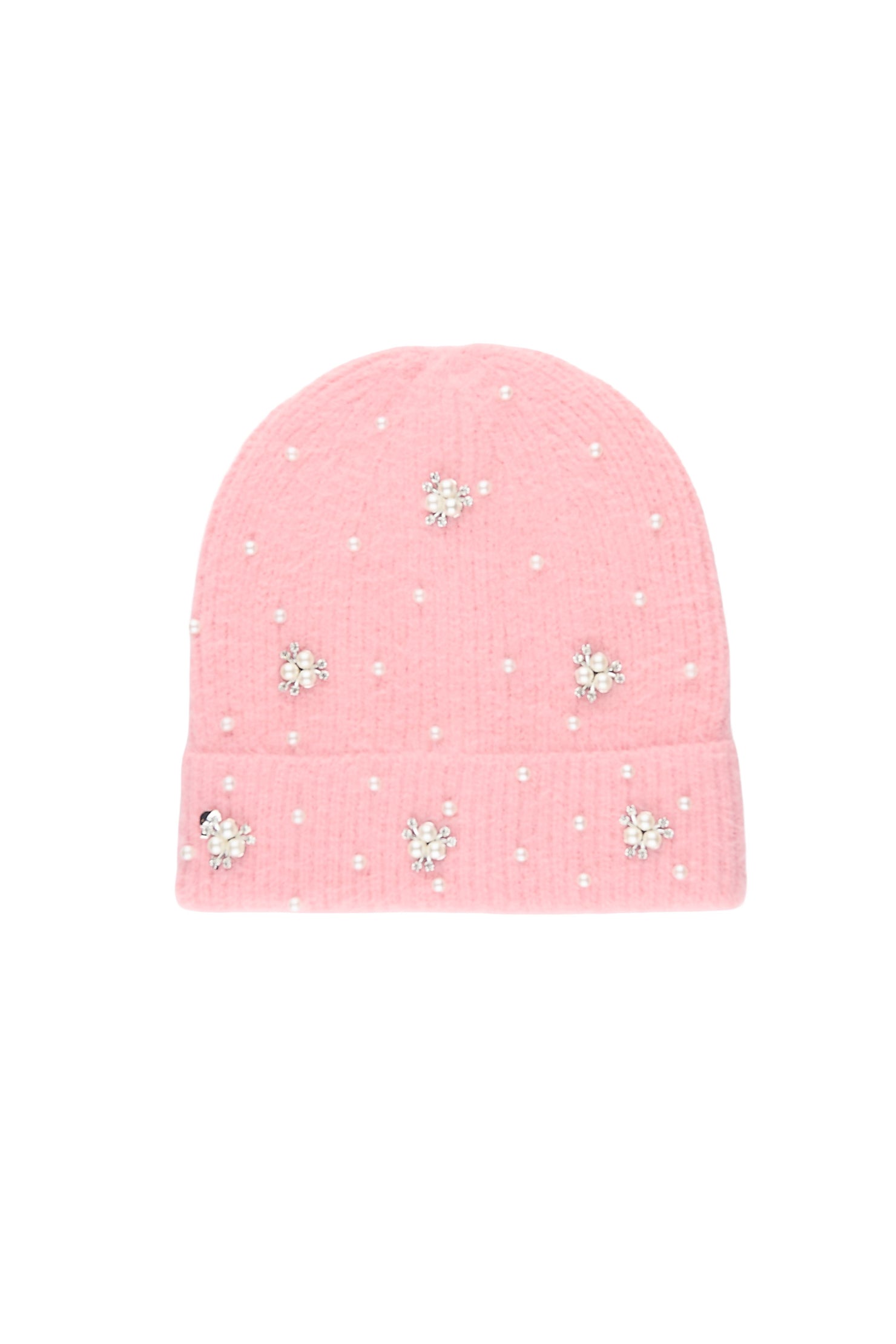 Shania Pink Rhinestone Beanie