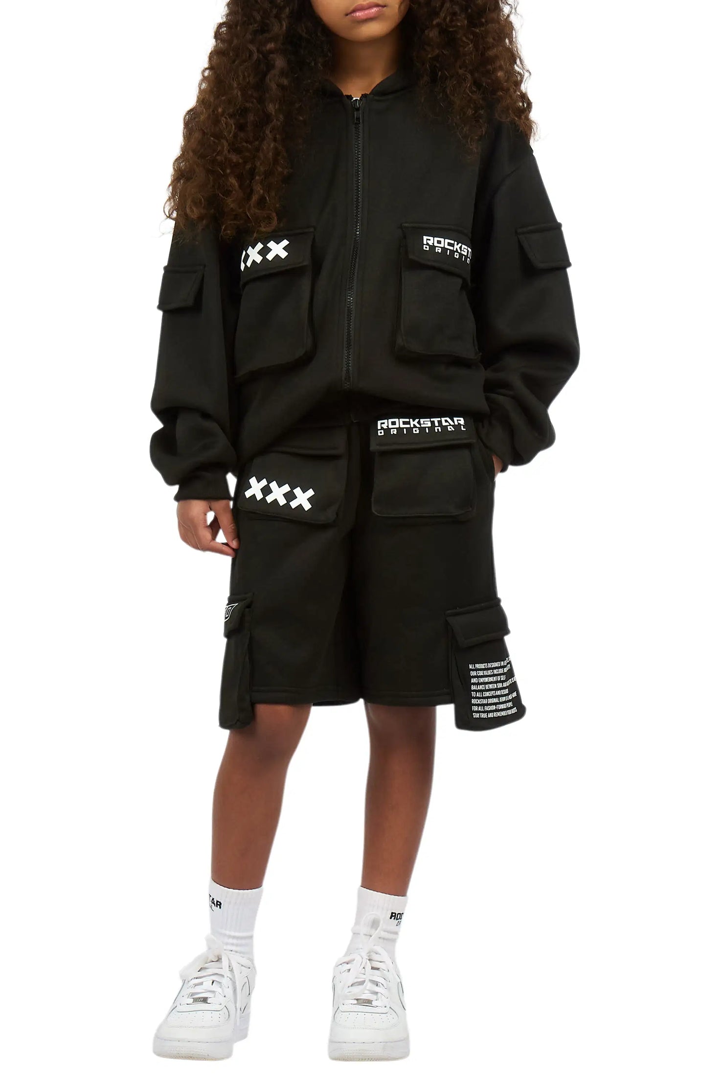 Girls Natanya Black Short Set