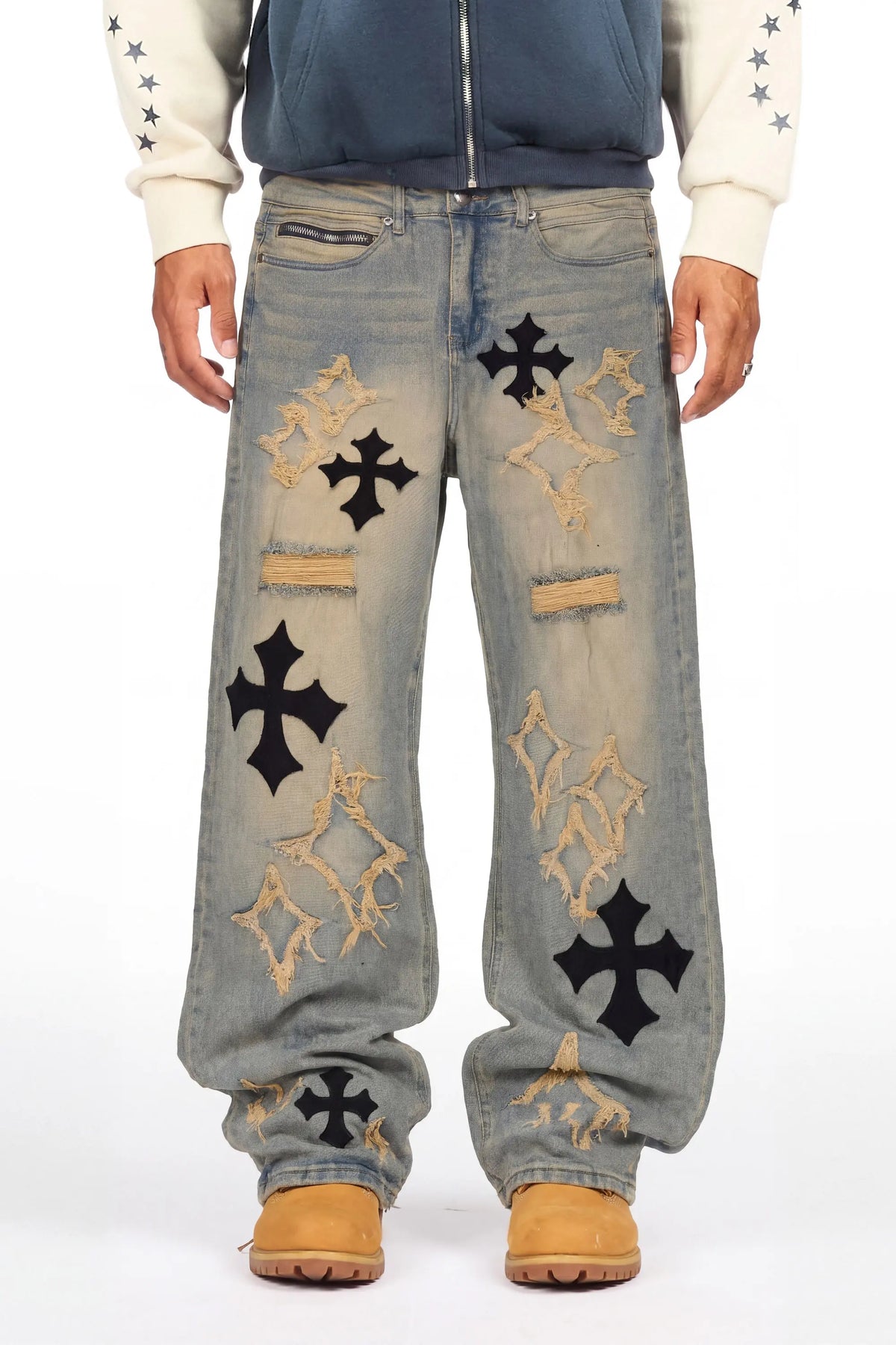 Hamal Blue Baggy Fit Jean