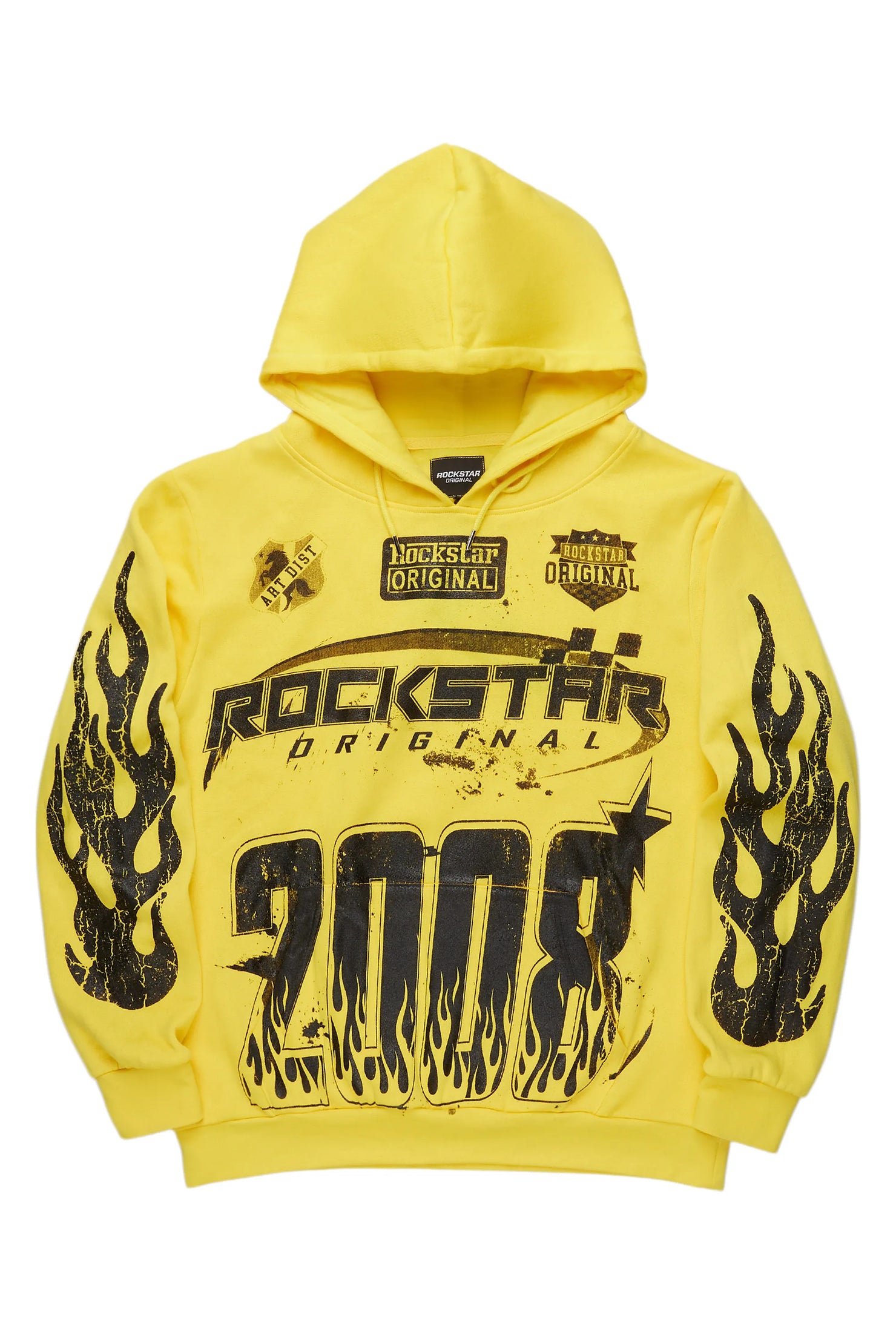 Amos Yellow Graphic Hoodie