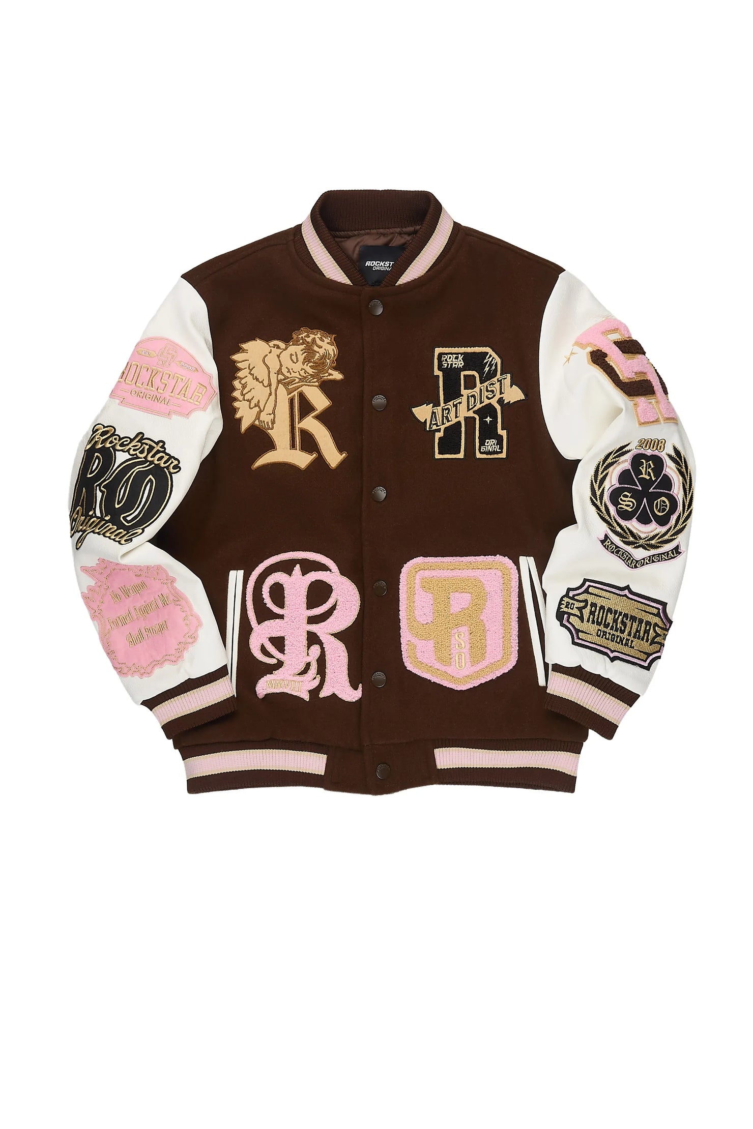 Girls Championa Brown Varsity Jacket
