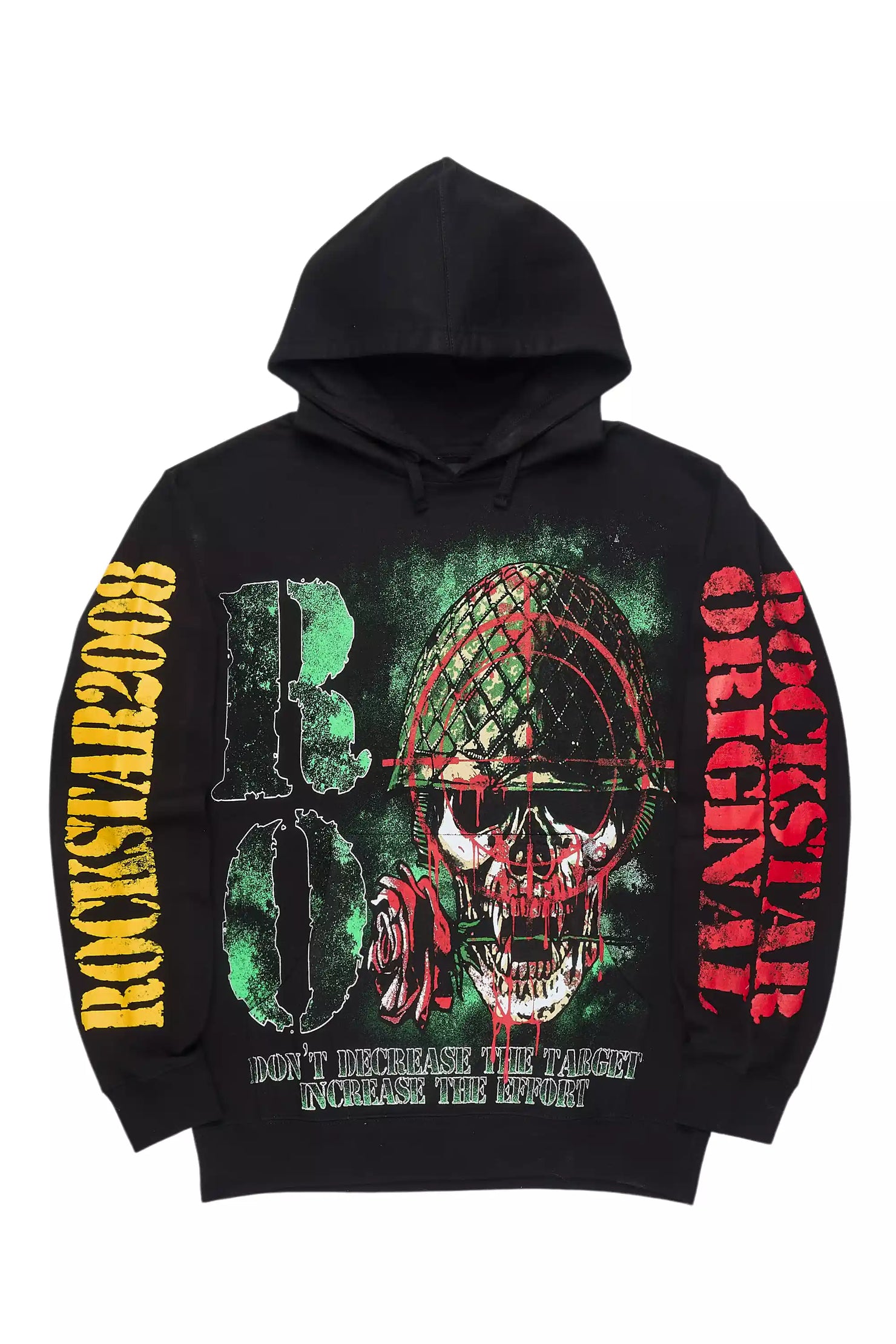 Loletha Black Graphic Hoodie