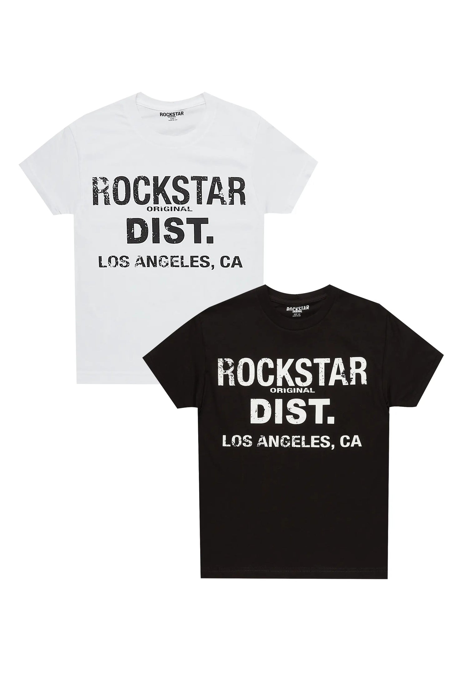 Boys Maali Black/White 2pc T-Shirt Bundle