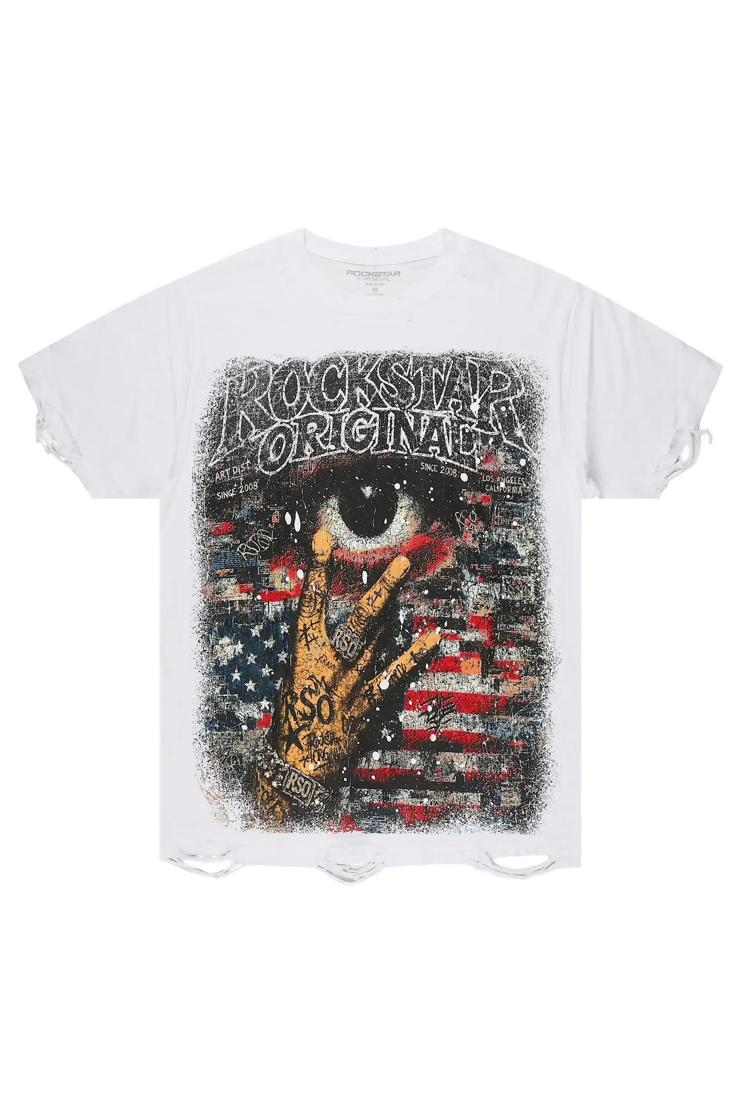 Pullen White Oversized Graphic T-Shirt