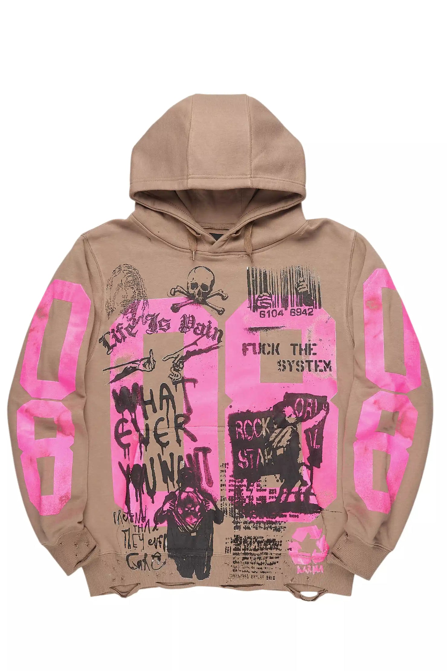 Kamille Tan Oversized Hoodie