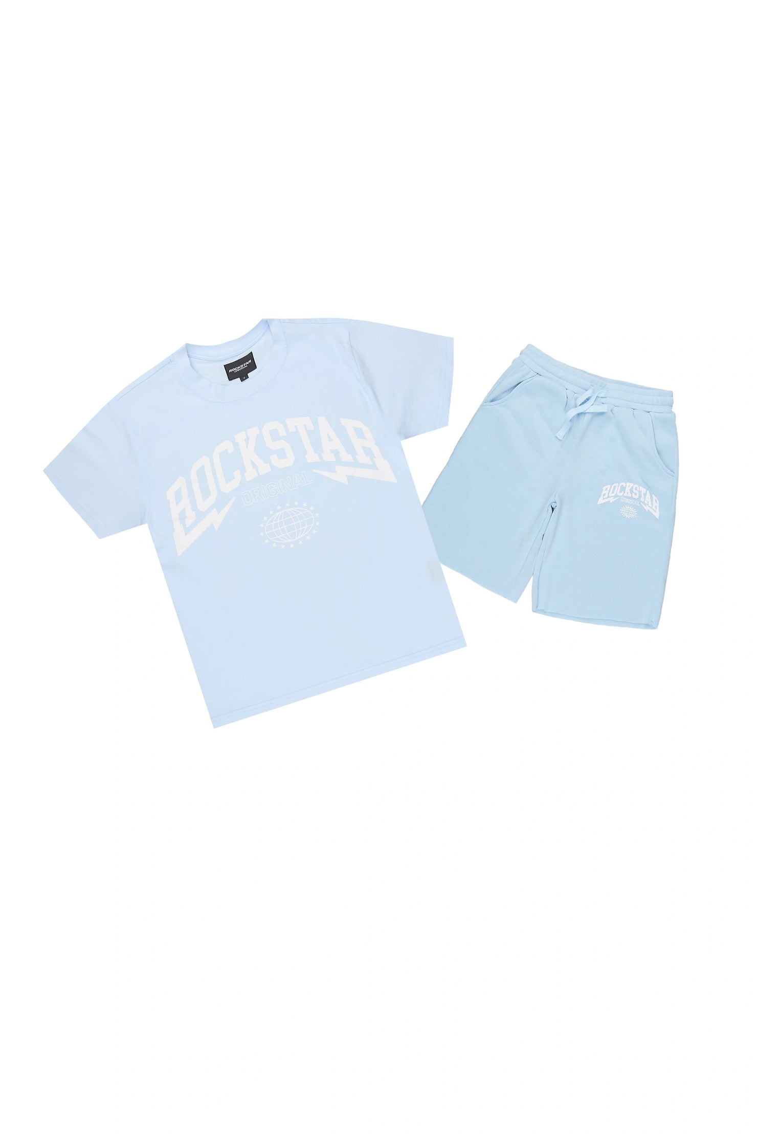 Boys Stori Baby Blue T-Shirt Short Set