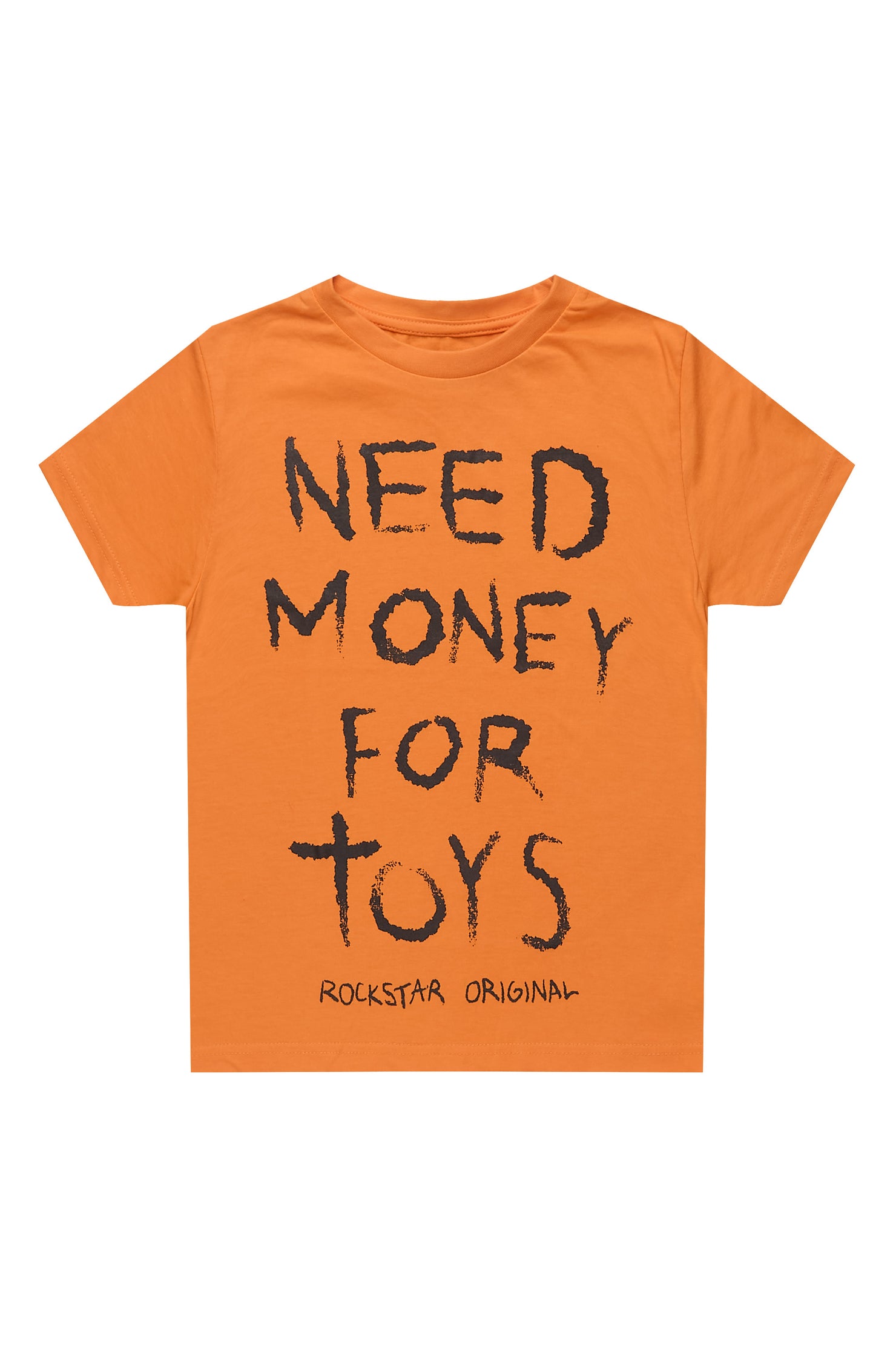 Boys M4 Toys Orange/Black Graphic T-Shirt