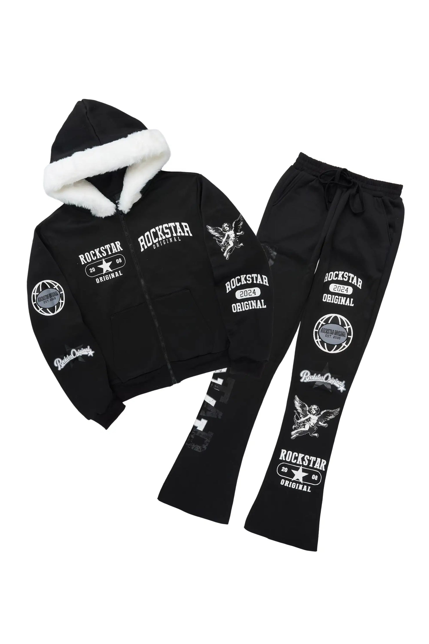 Chastity Black Stacked Track Set