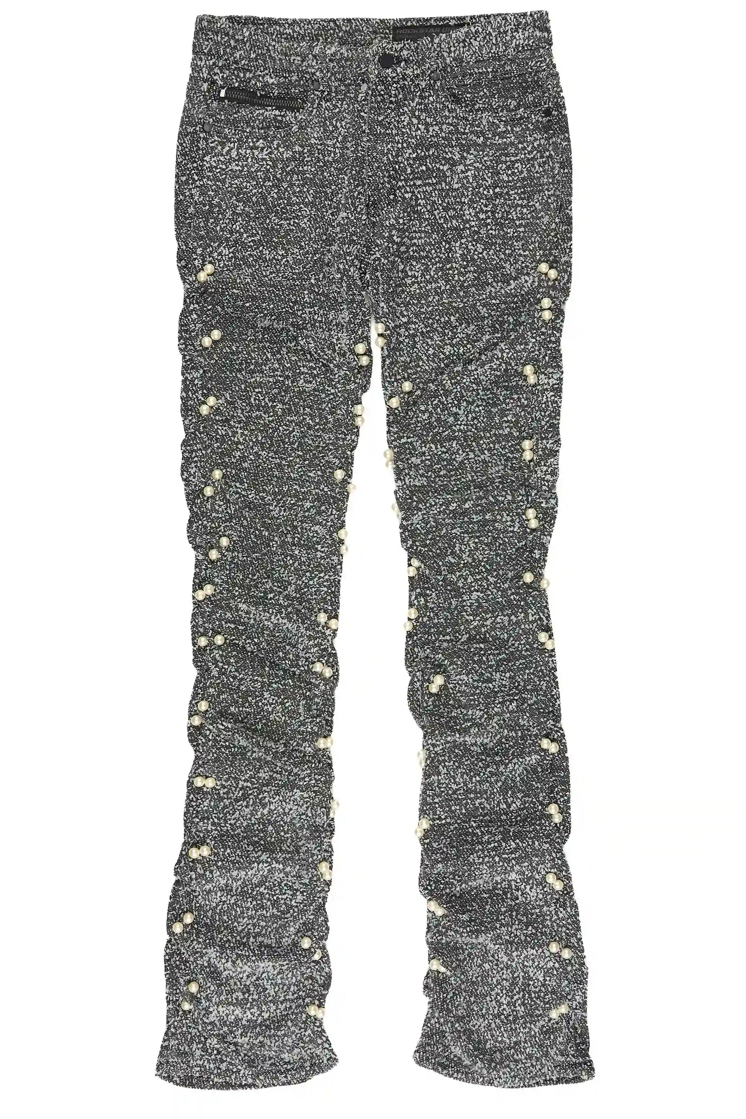 Shae Black Pearl Stacked Fit Jean