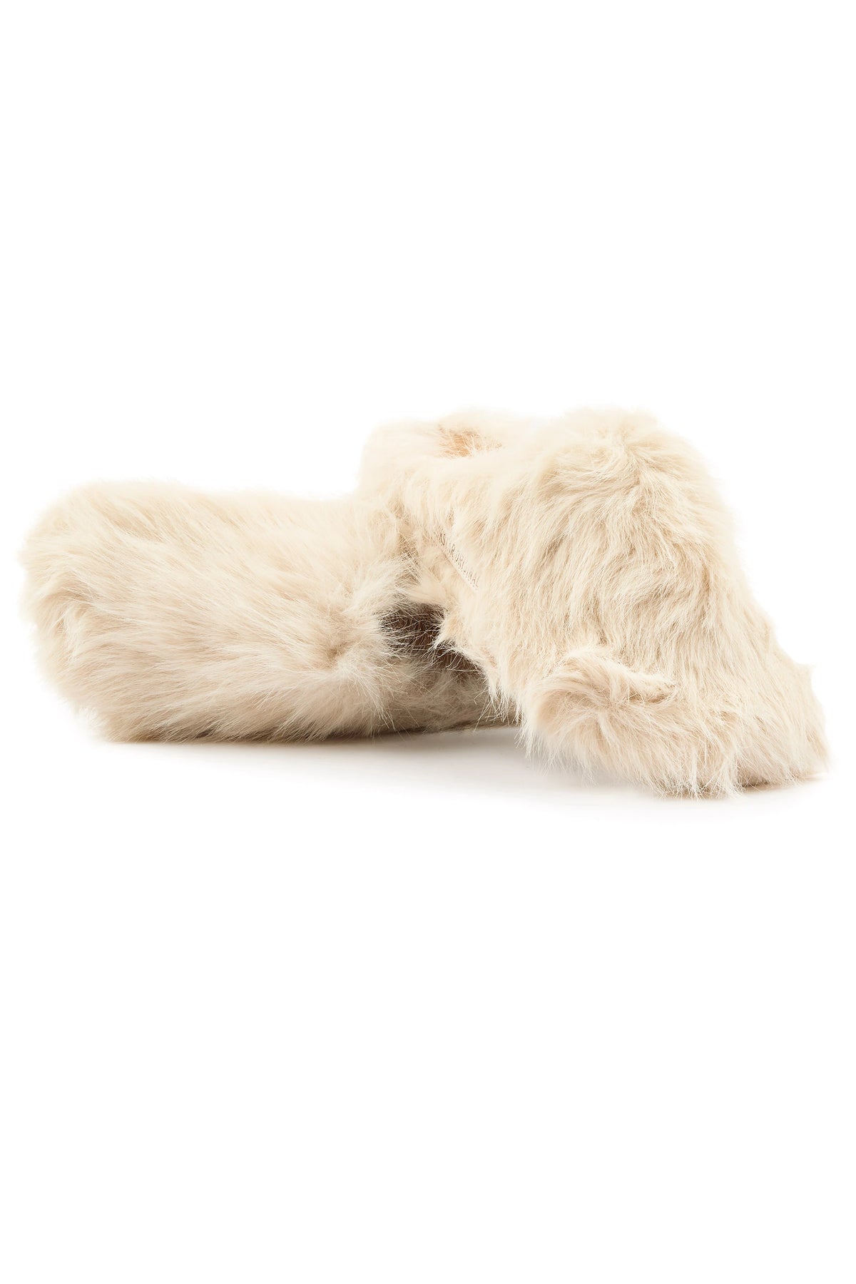 Mens Lanuga Cream Fur Mule