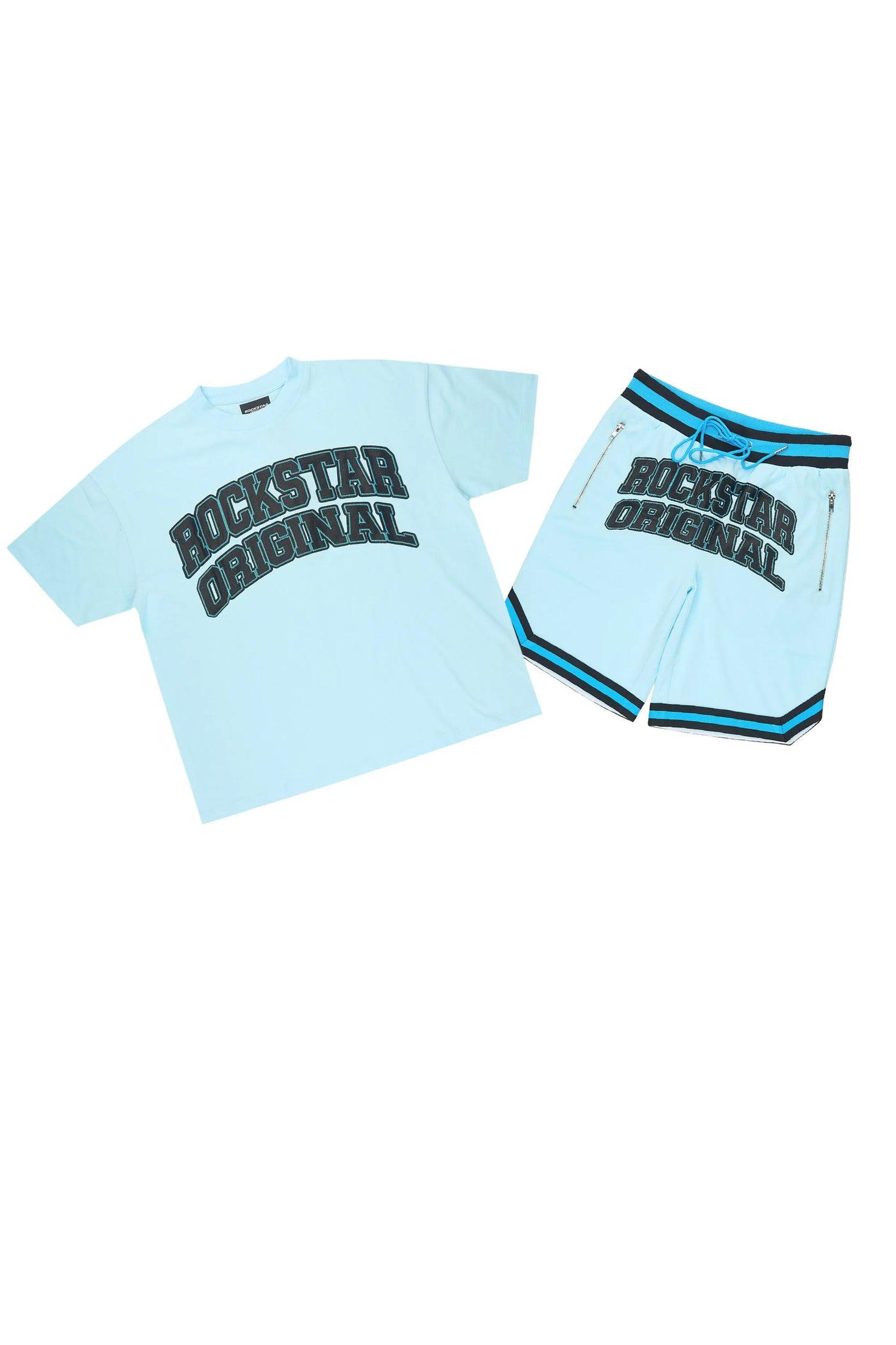 Hooper Sky Blue T-Shirt Short Set