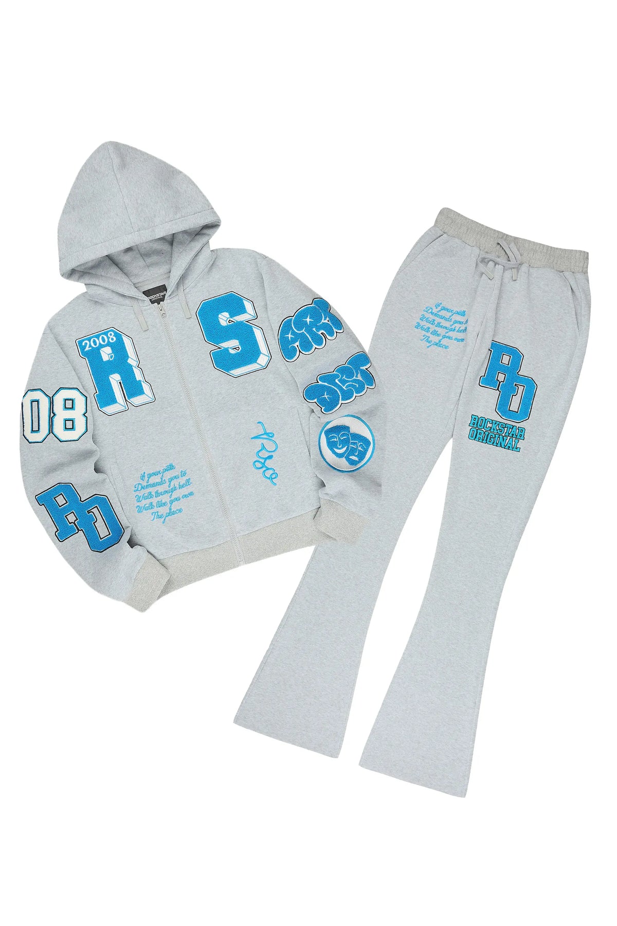 Leslee Heather Grey Super Stacked Trackset
