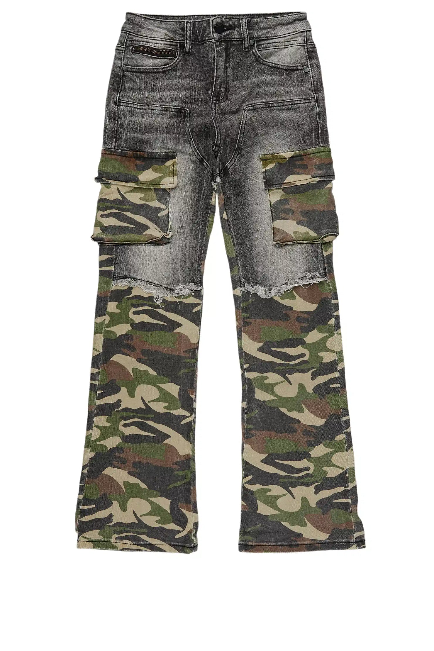 Boys Denka Grey Stacked Fit Jean