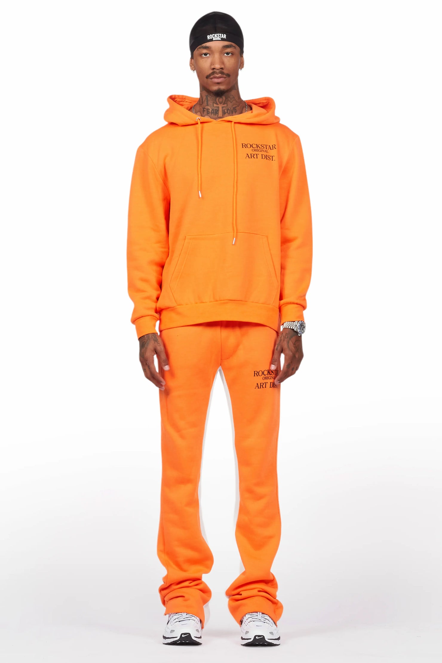 Briggs Orange Hoodie/Baggy Fit Pant Set