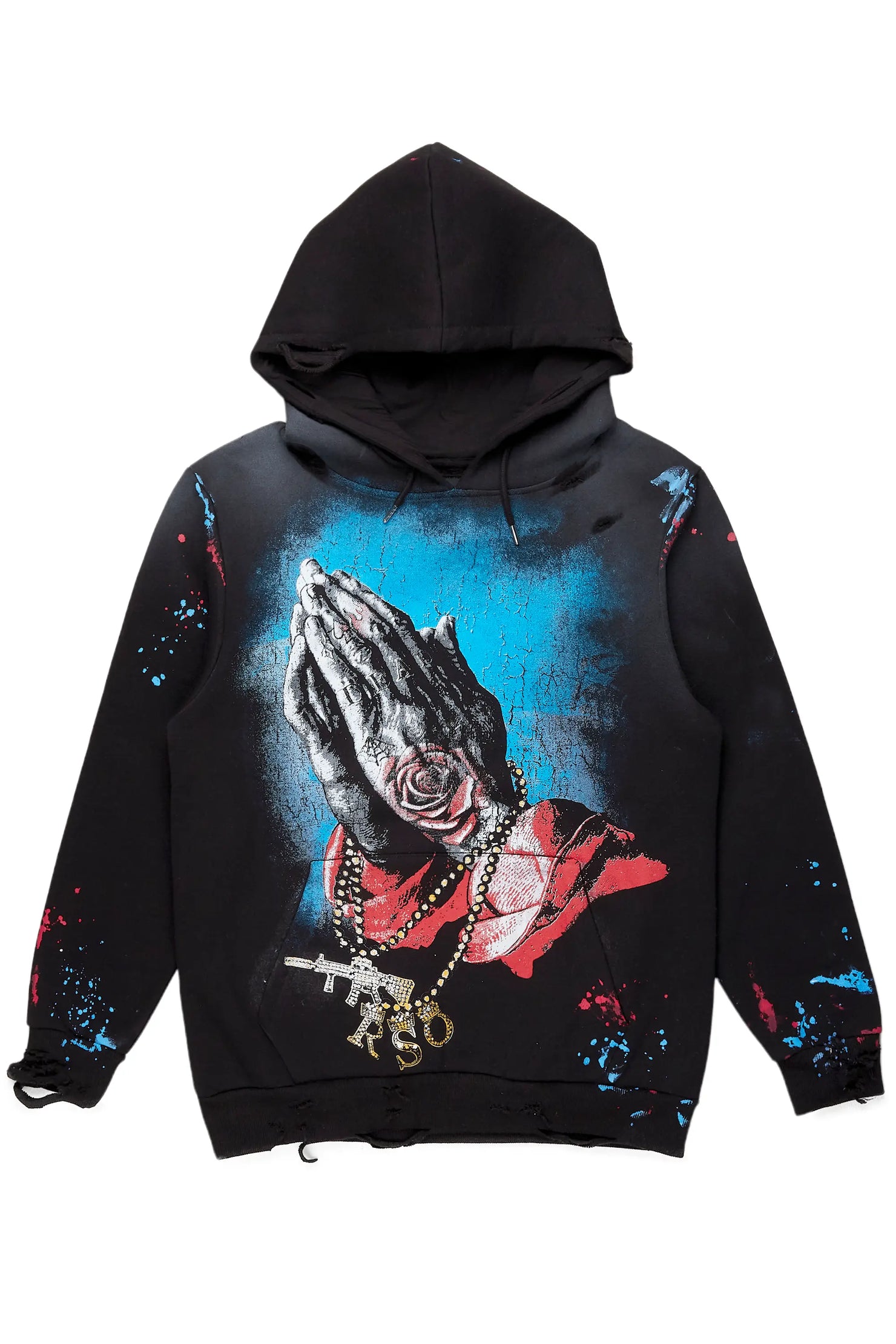 Cornia Black Oversized Hoodie