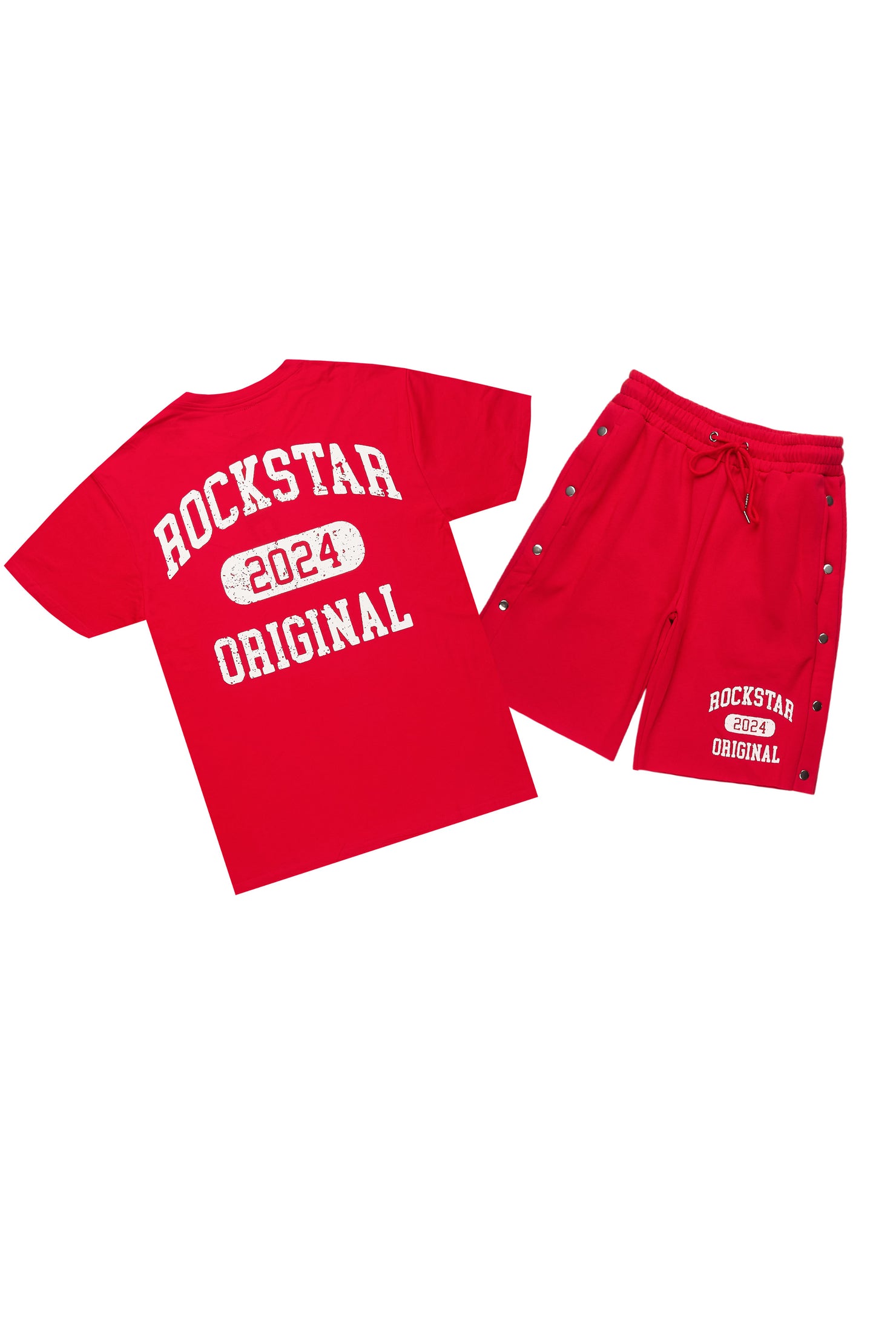 Lex Red T-Shirt/Short Set