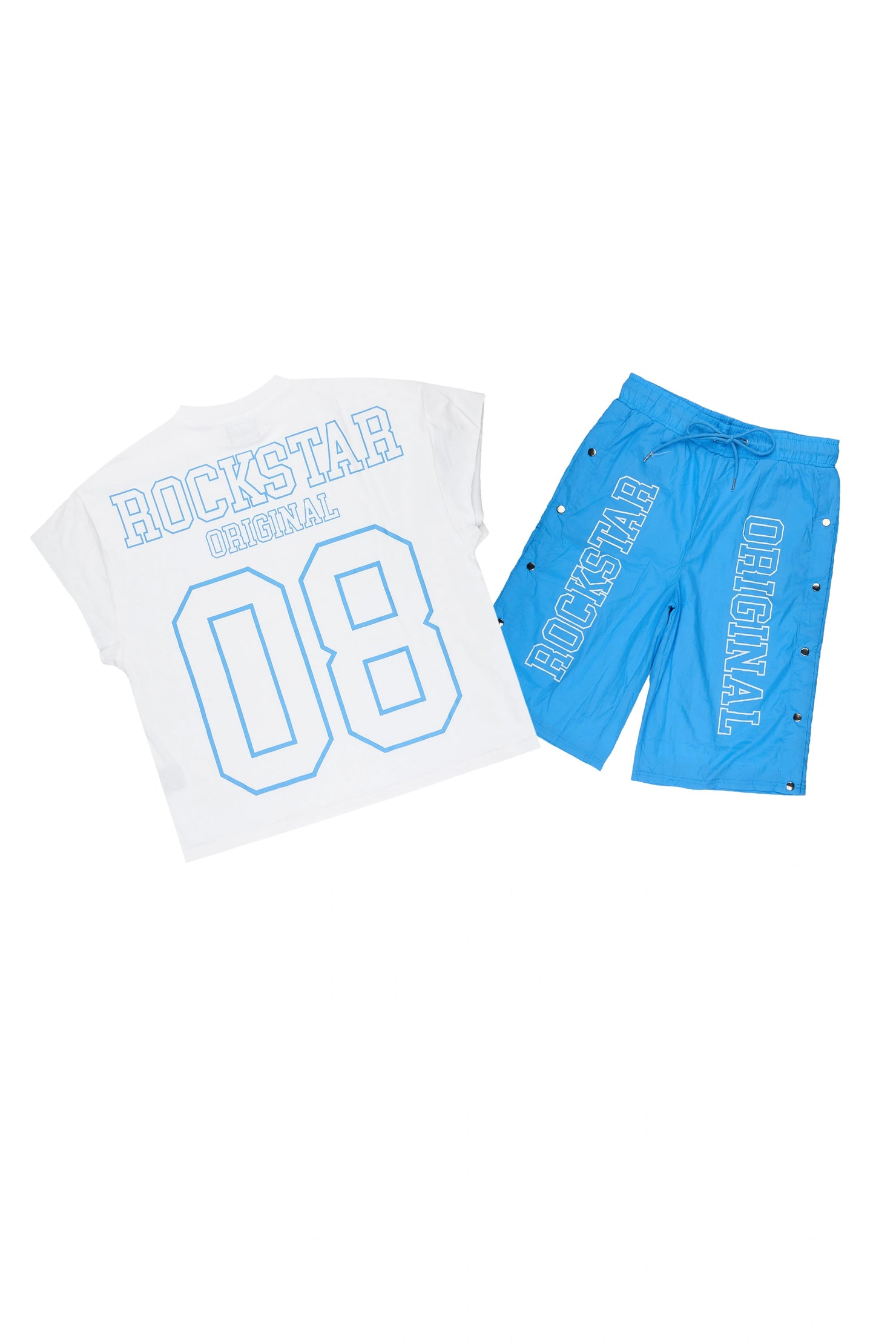 Lusent Blue Muscle Tee/Jort Set