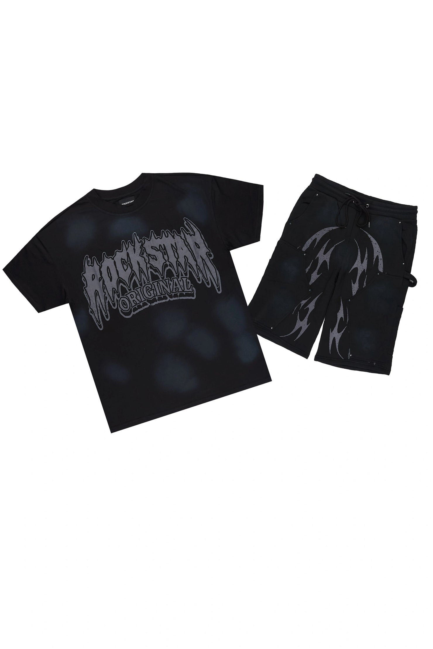 Jett Black T-Shirt/Jort Set