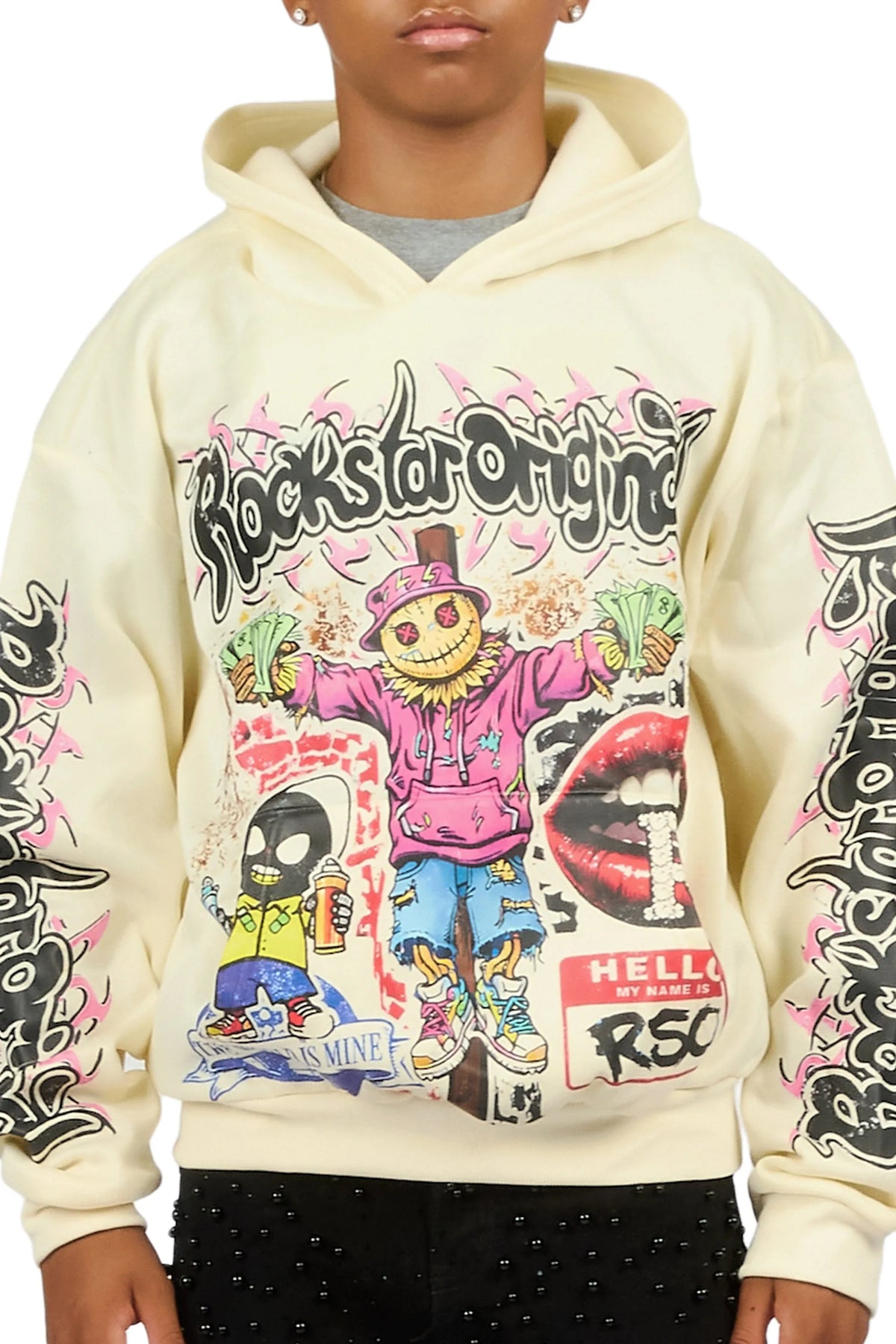 Boys Onyx Sand Graphic Hoodie
