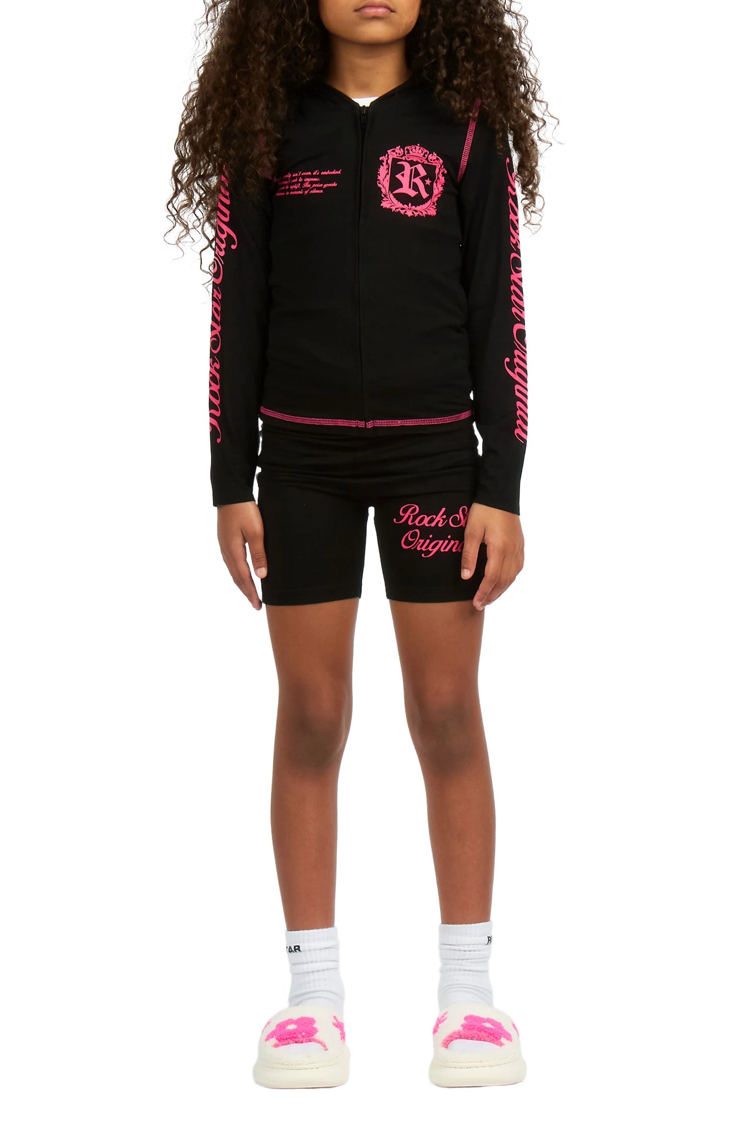 Girls Desmnie Black Short Set