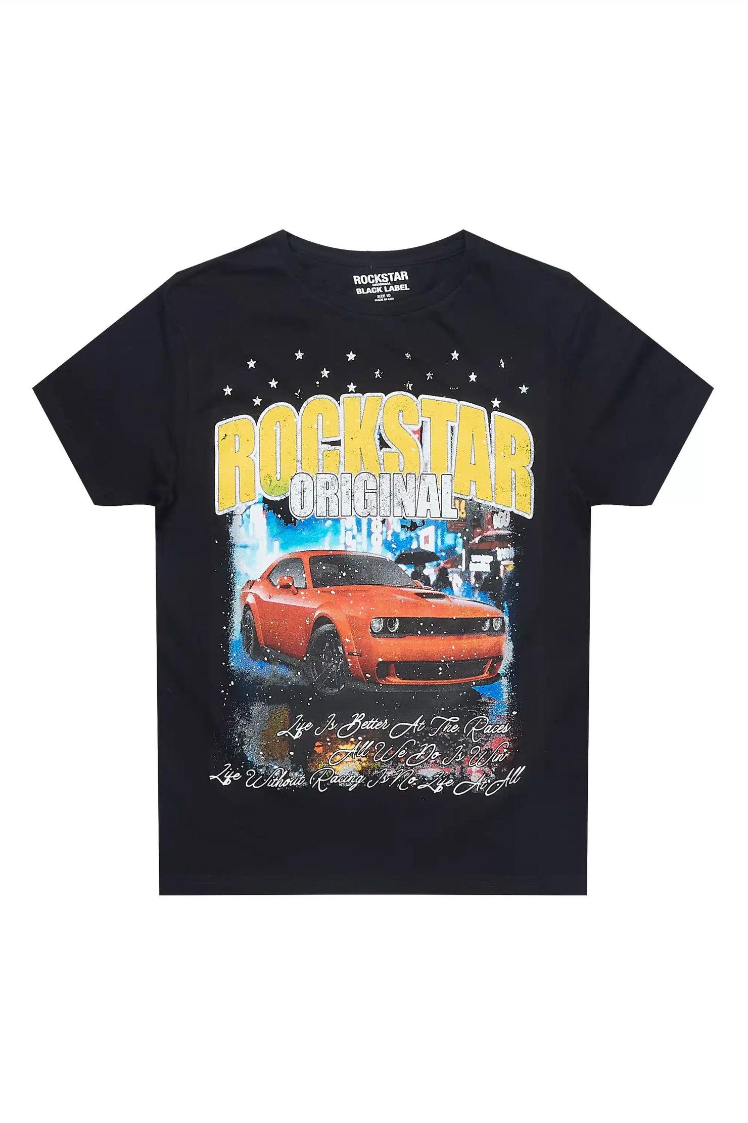 Boys Zerix Black Graphic T-Shirt