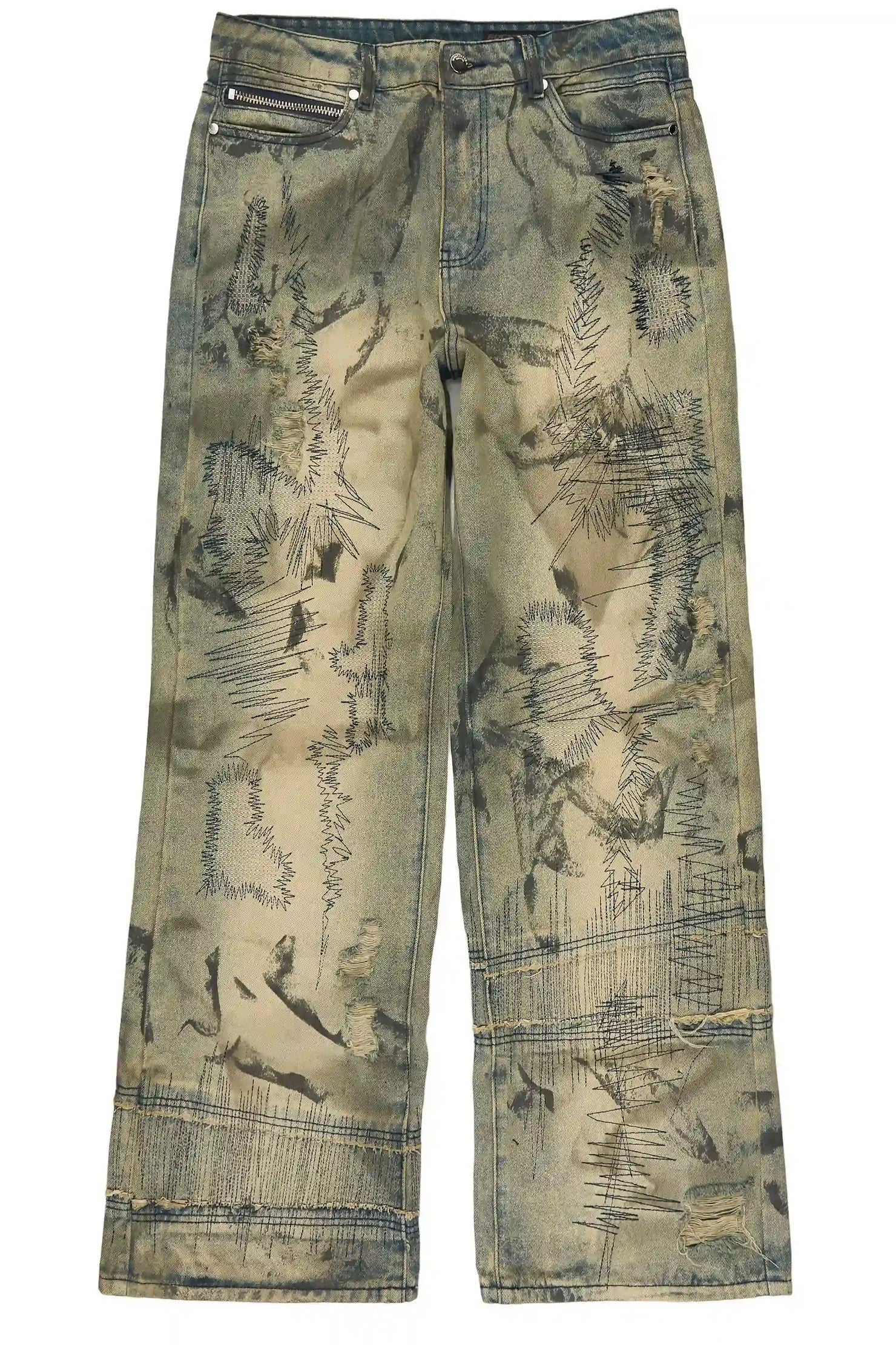 Souless Medium Blue Baggy Fit Jean