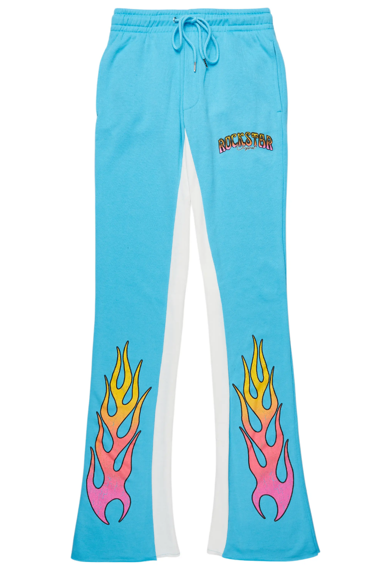 Quito Blue Graphic Baggy Pant