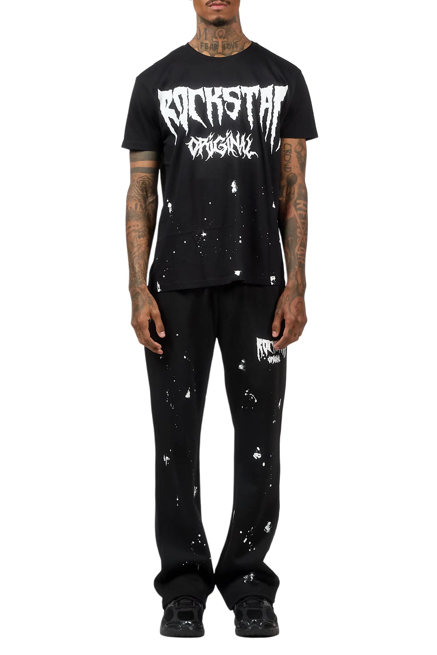 Twinkle Black/White T-Shirt/Relaxed Track Set