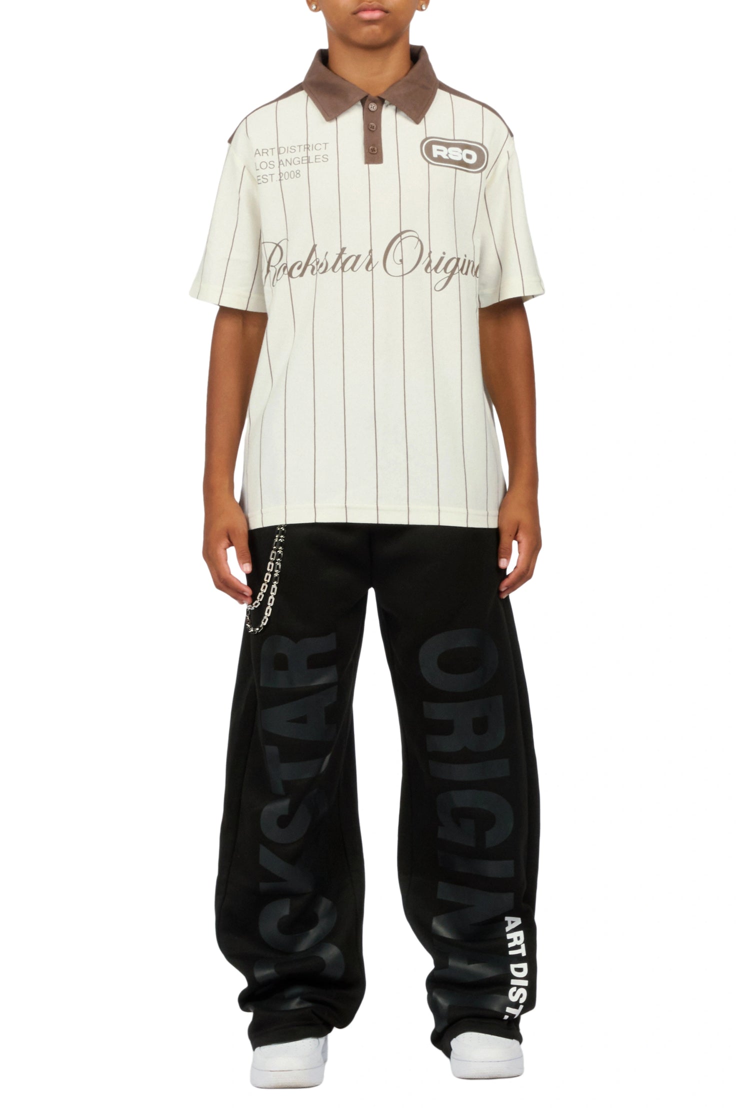 Boys Hazy Black Super Baggy Track Pant