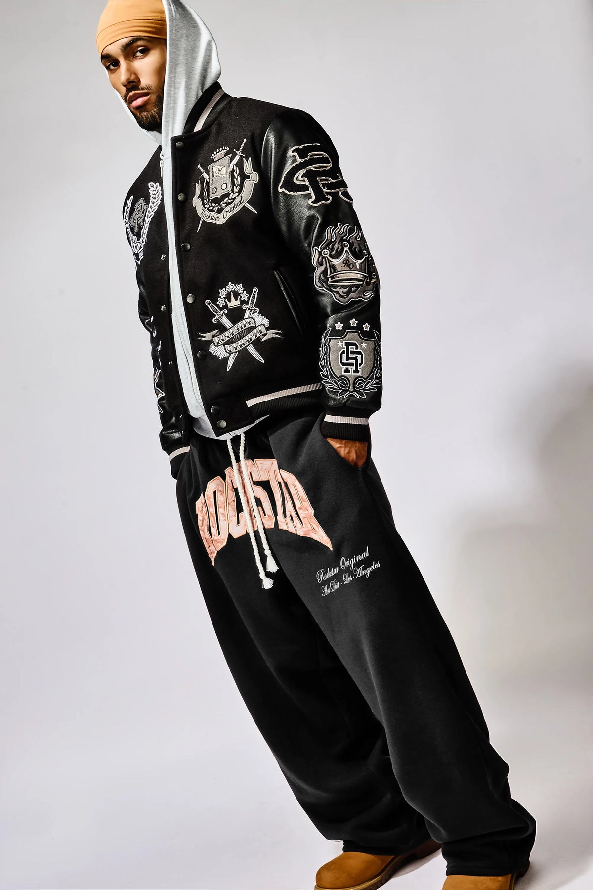 Dallas Black/Black Varsity Jacket
