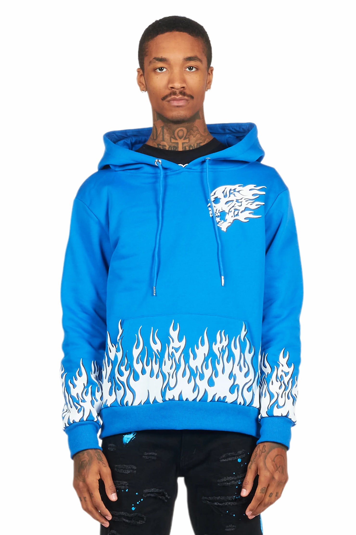 Bubble Royal Blue Graphic Hoodie
