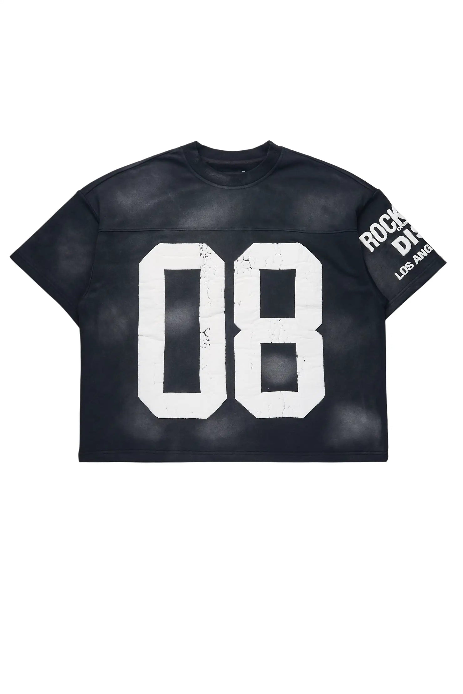 Outline Black French Terry T-Shirt