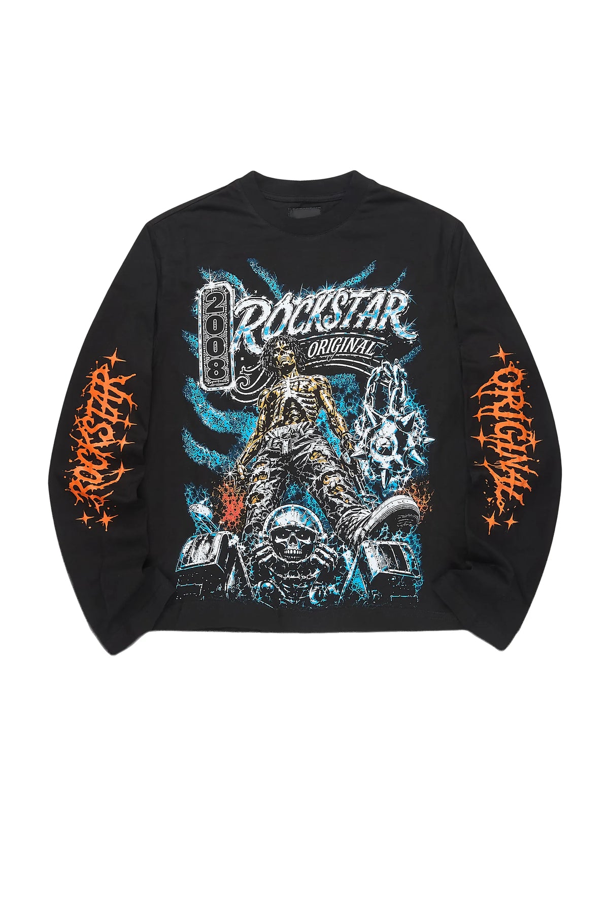 Boys Bond Black Long Sleeve Graphic T-Shirt