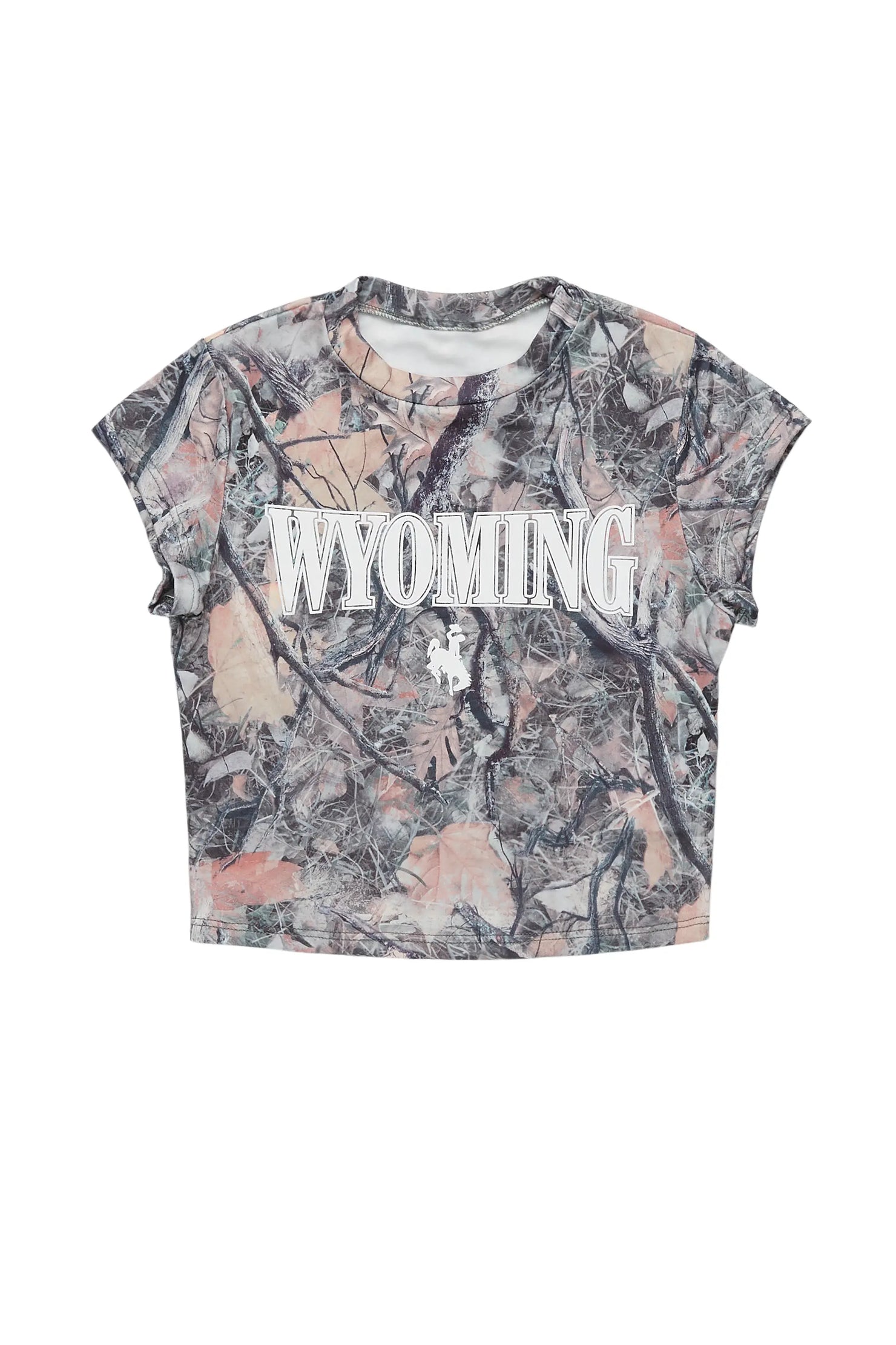 Dyneshia Tree Camo Crop T-Shirt