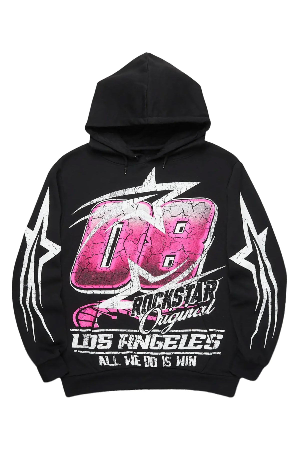 Kastell Black/Pink Graphic Hoodie