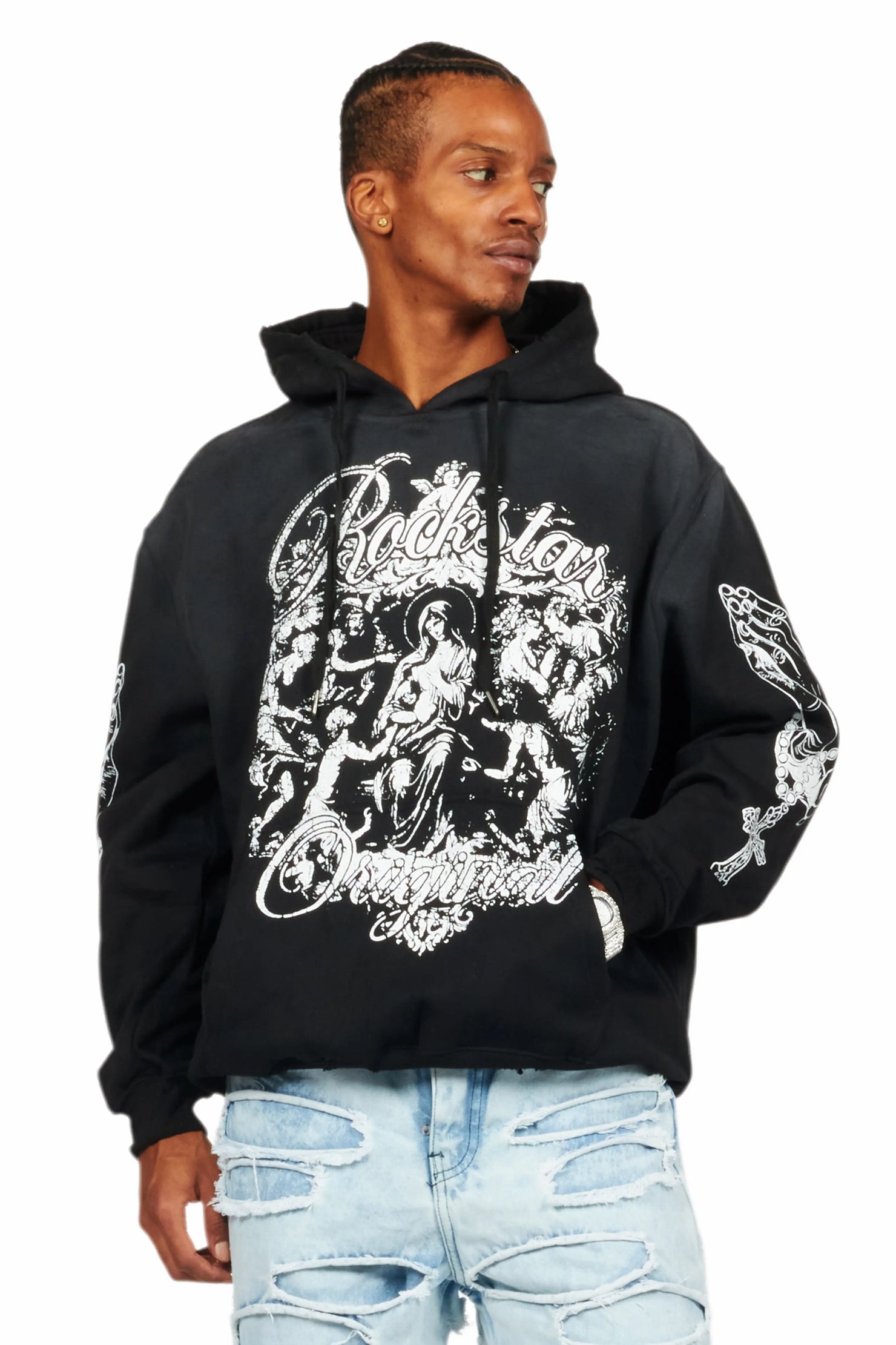 Vamp Black Graphic Hoodie