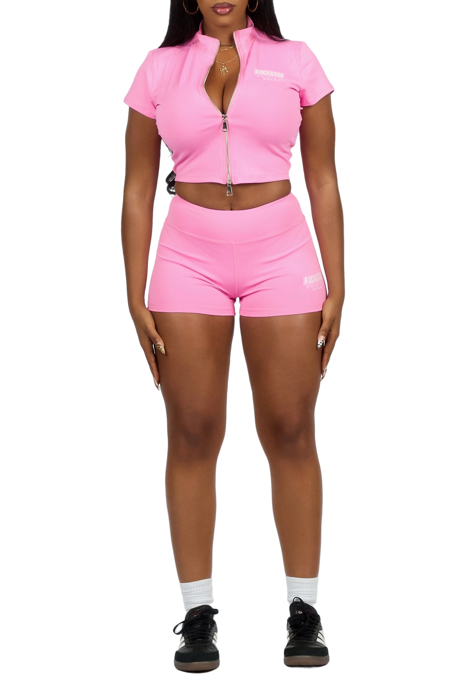 Keelana Pink Active Short Set