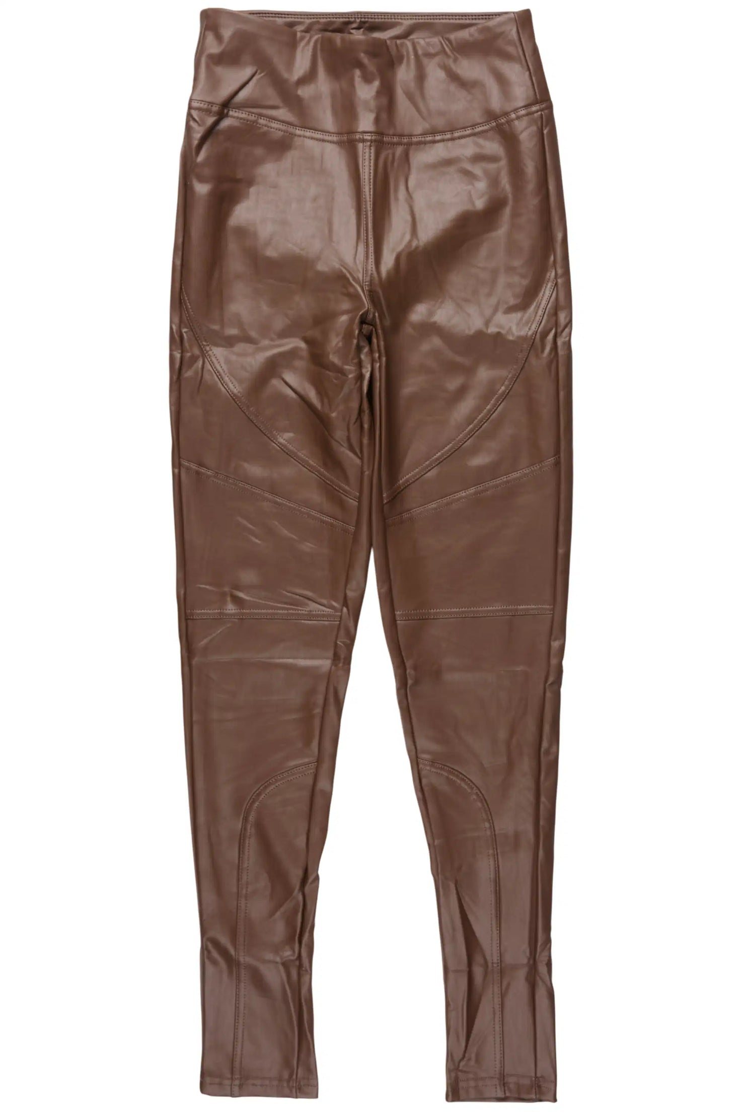 Tyia Brown Faux Leather Legging