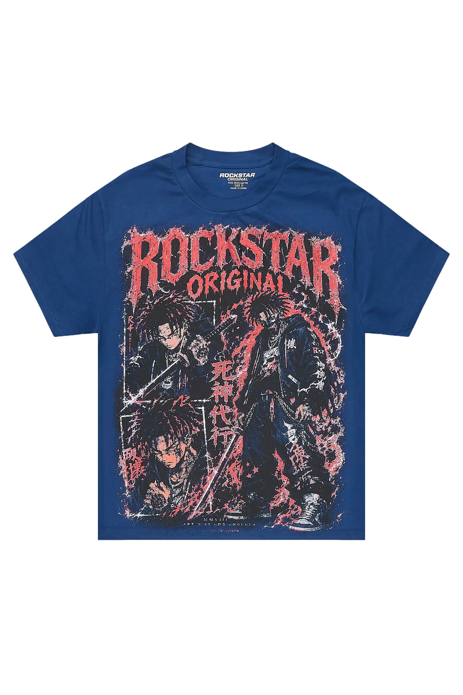 Boys Brasko Navy Graphic T-Shirt