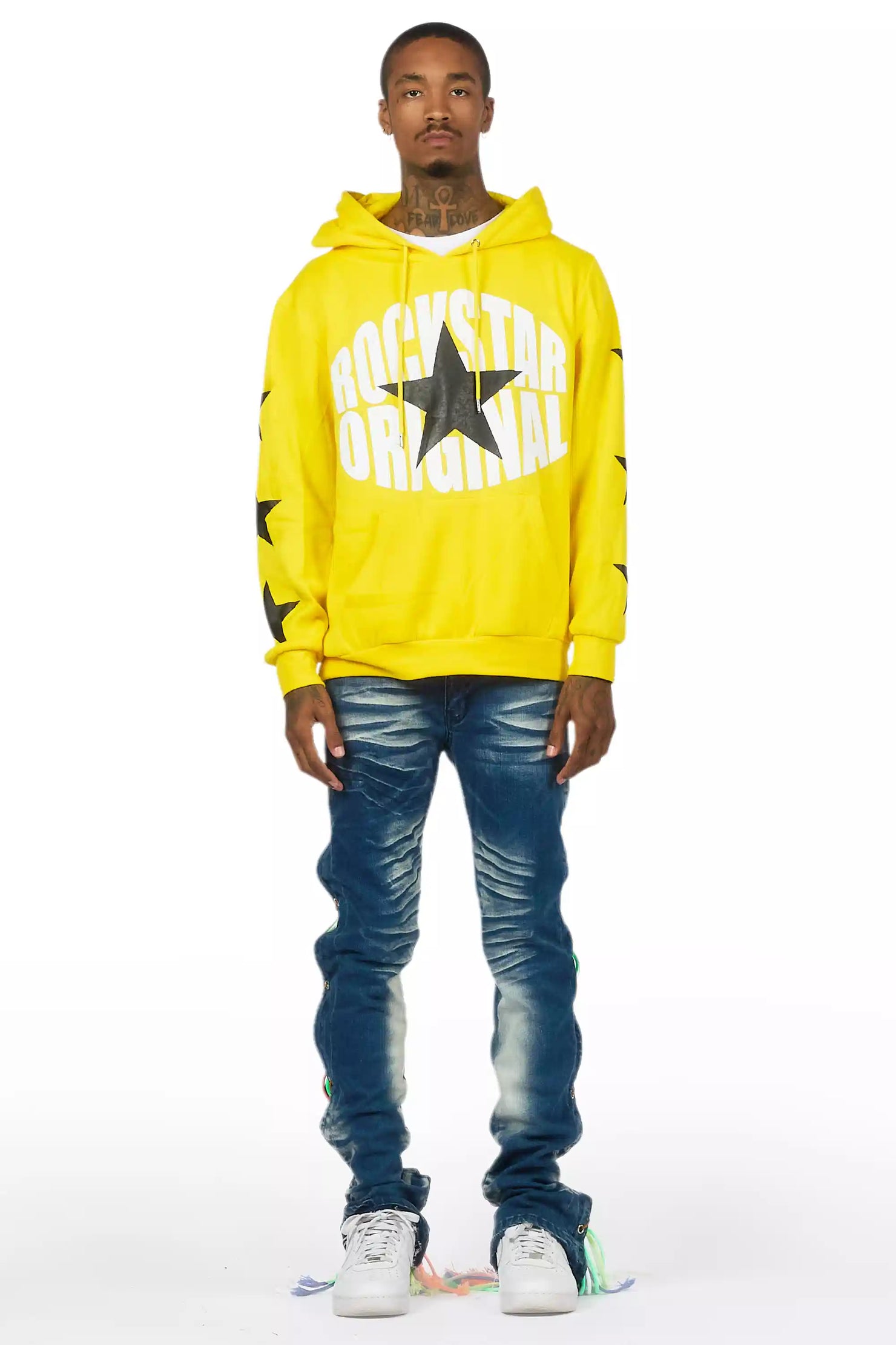 Otto Blue Wash Stacked Flare Jean