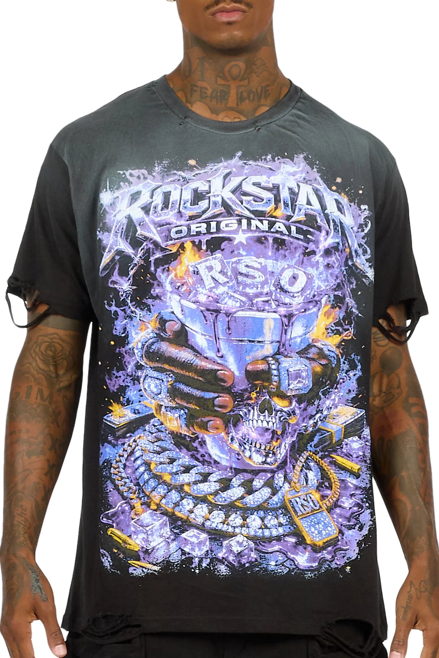 Seals Black Oversized Graphic T-Shirt