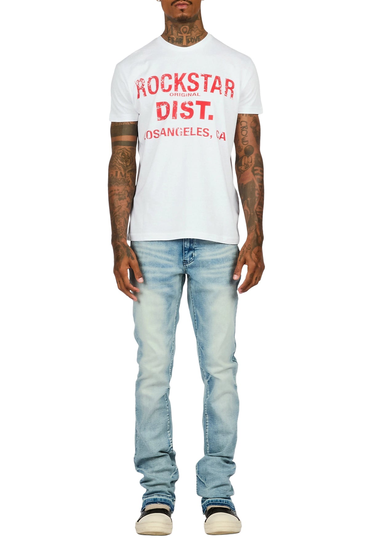 Gambill Medium Blue Stacked Jean