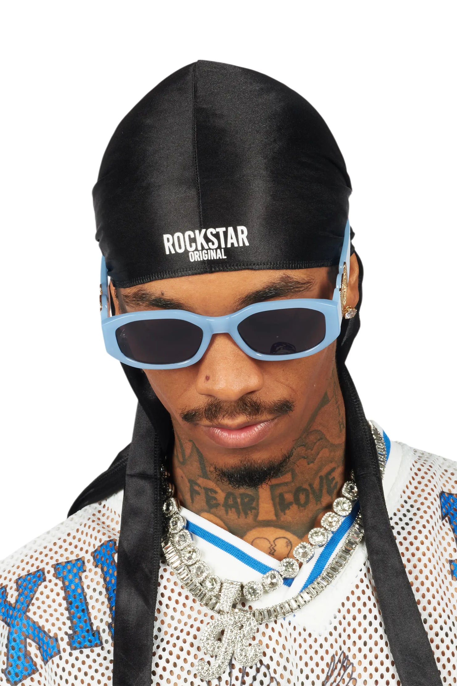Mens Rockstar Durag Black 2 Pack