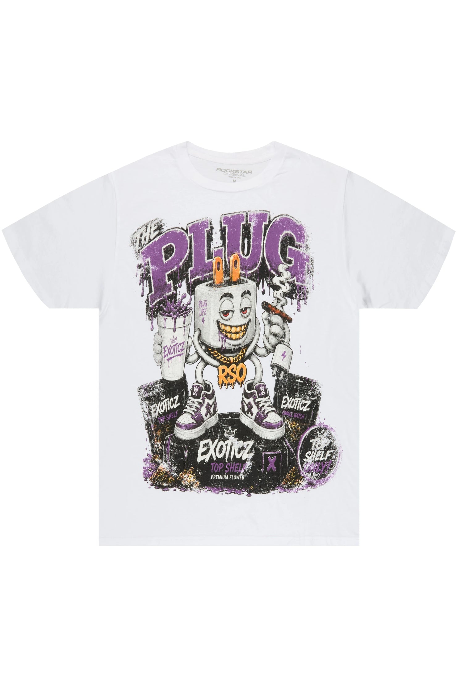 Voss White Oversized Graphic T-Shirt