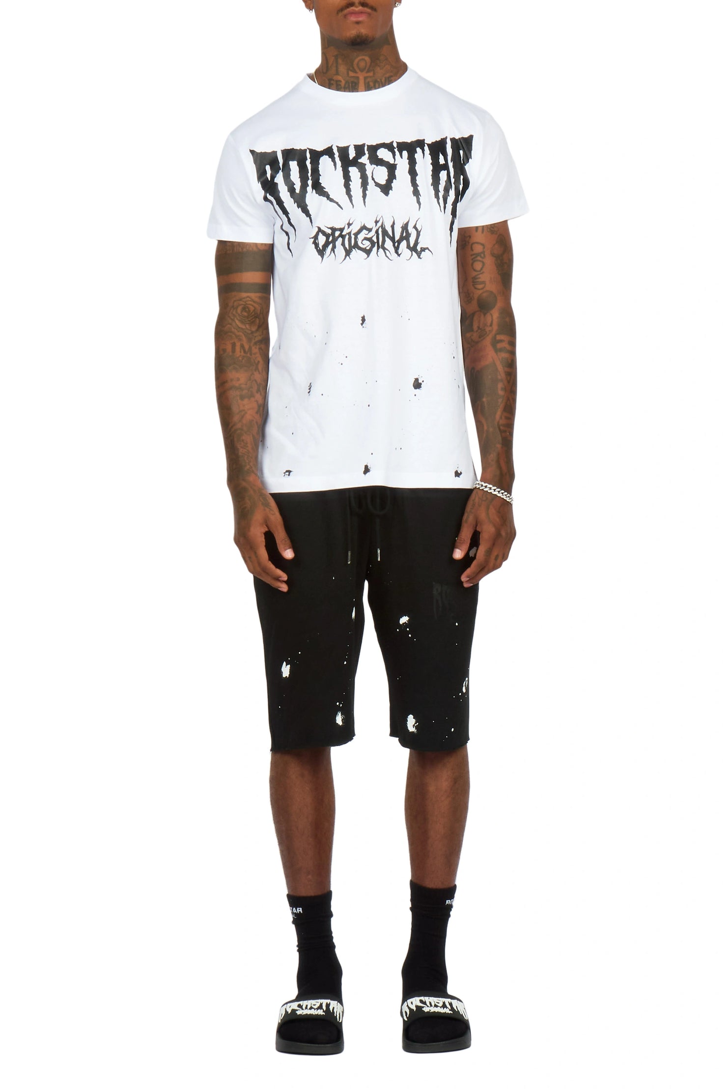 Twinkle 2.0 White/Black T-Shirt/Short Set