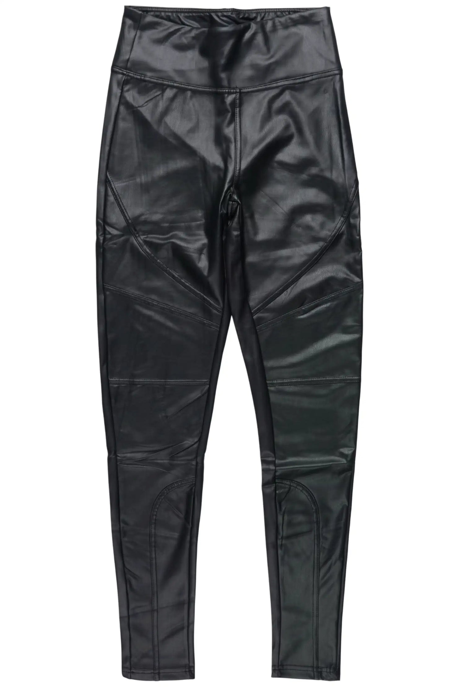 Tyia Black Faux Leather Legging