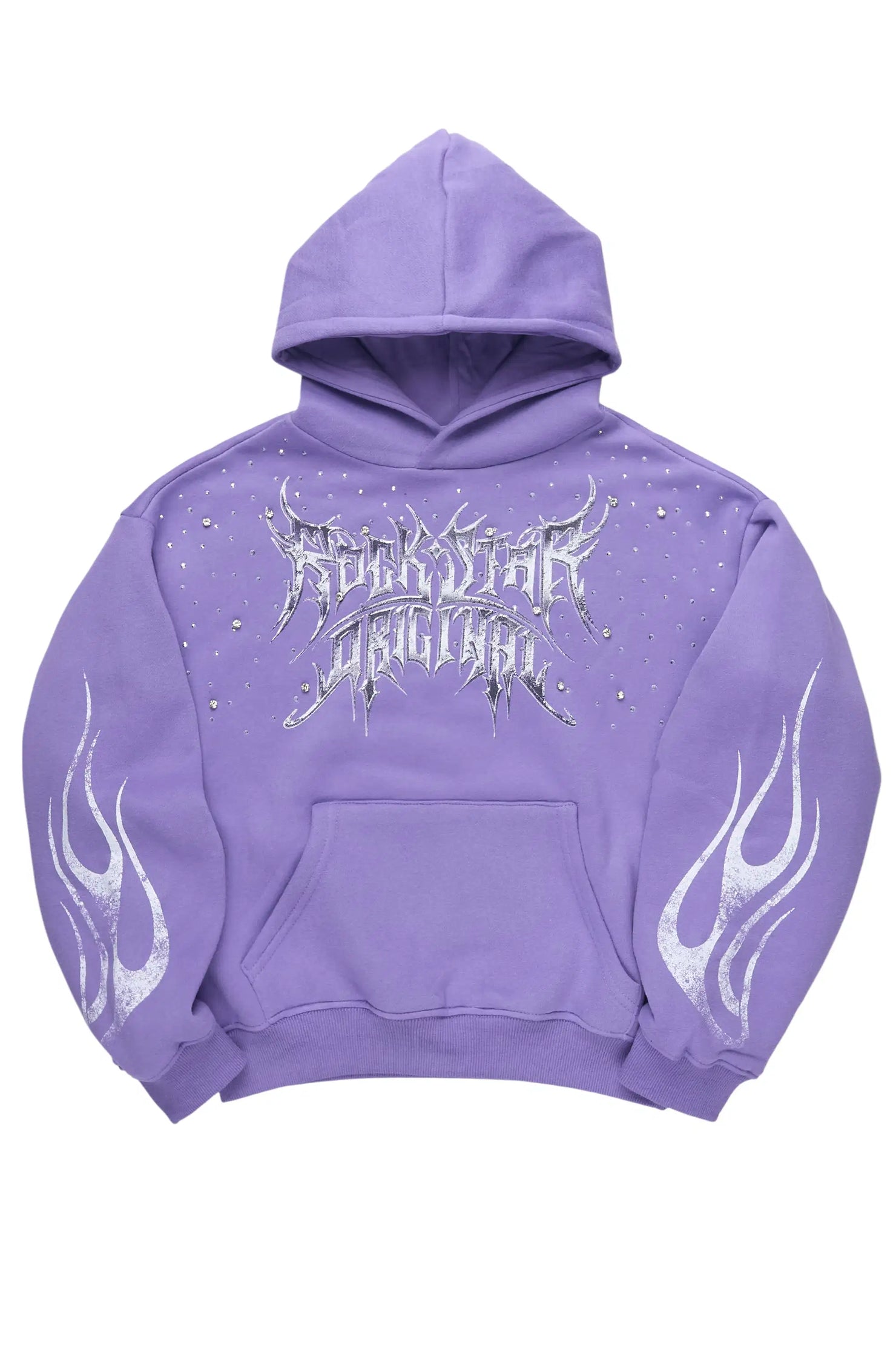 Nikisha Purple Rhinestone Hoodie