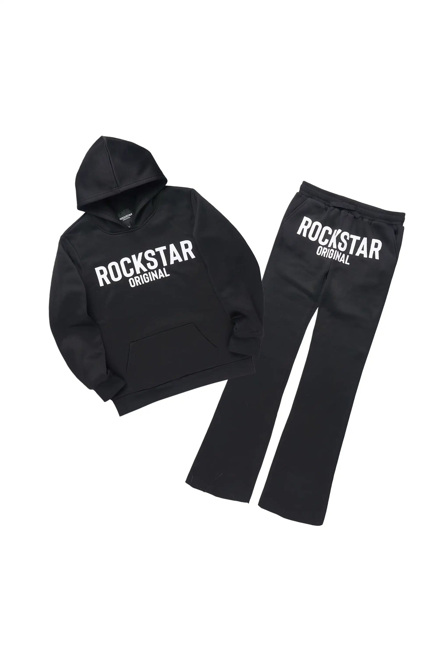 Girls Mikassa 2.0 Black/White Stacked Track Set